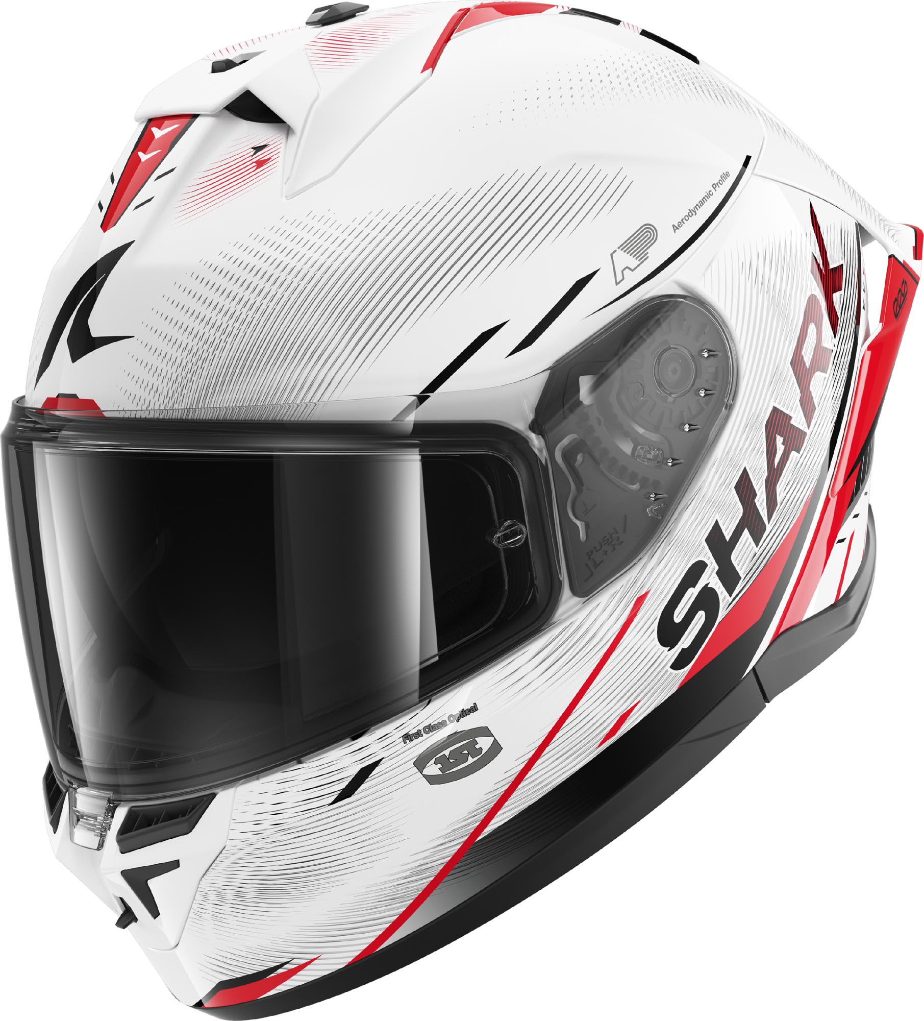 Shark Skwal Cup Speed Tech Helmet, Black-White-Red, Size Xl For Men