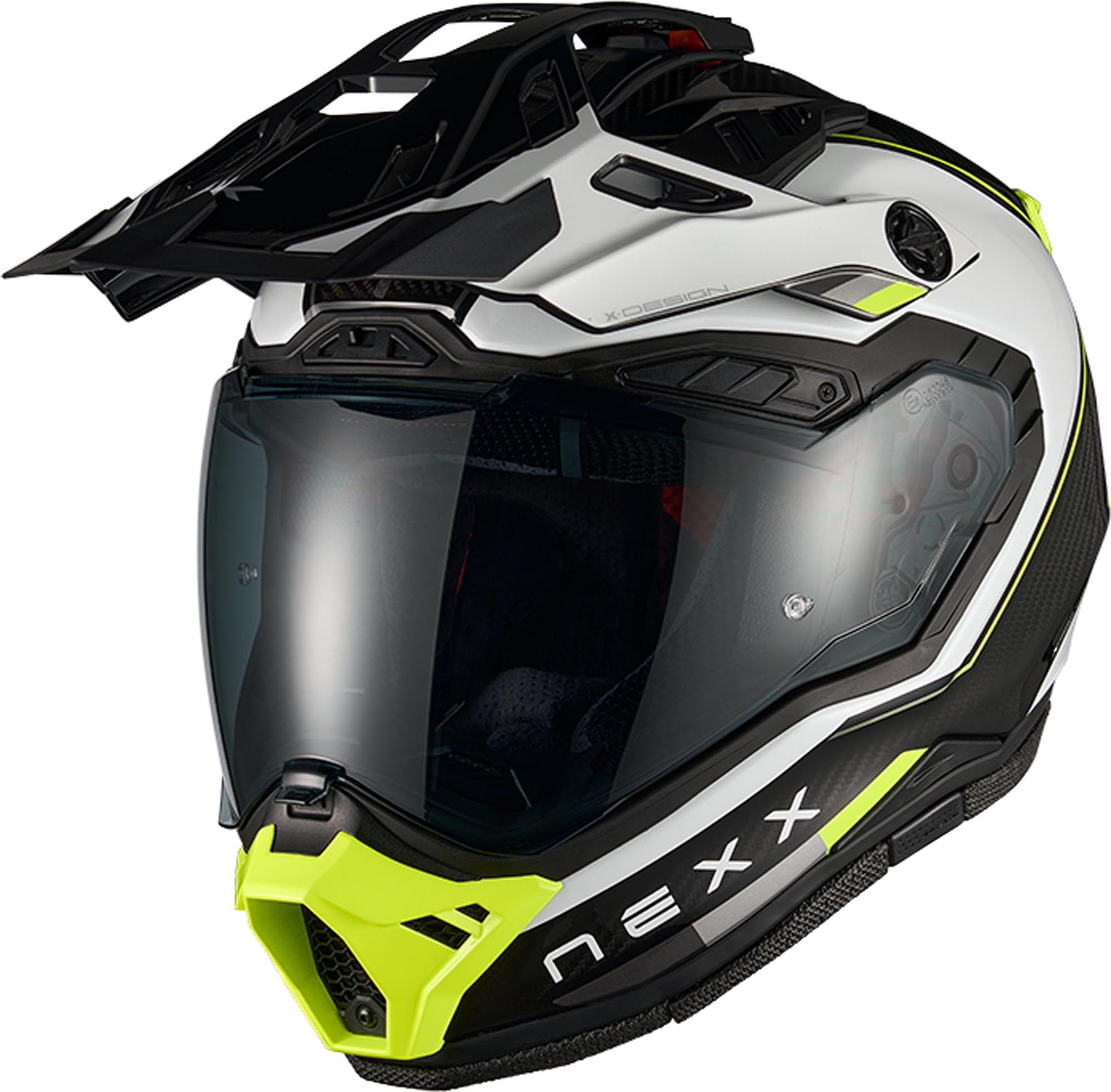 Nexx X.Rally Raid Carbon Эндуро шлем чёрный/белый/неоново-жёлтый XS (53/54) 