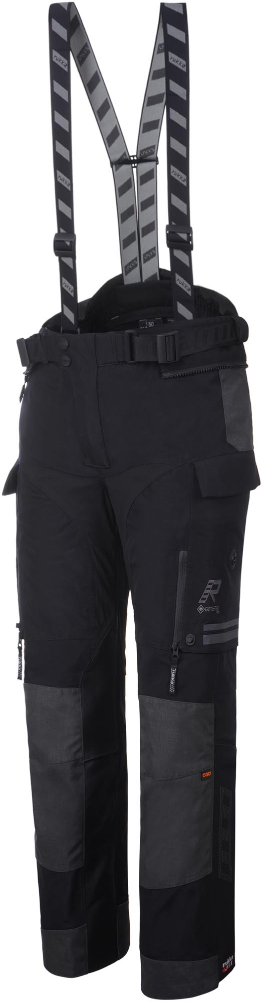 Rukka Titantrail-R GTX Pantalon textile moto, noir-gris, taille 58 pour Hommes