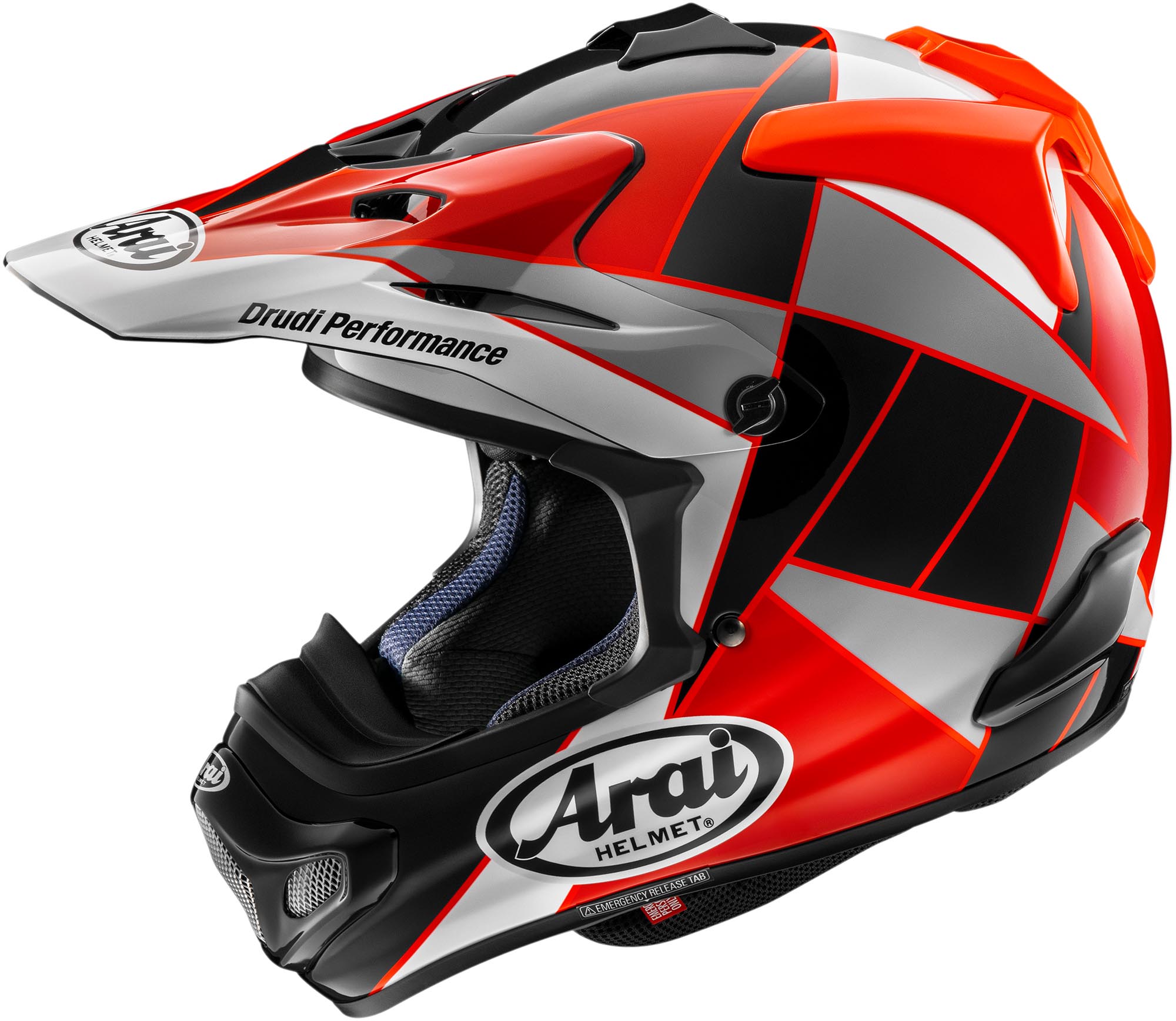 Arai Men's Red Mx-V Evo Peak Motocross Helmet, Size S For