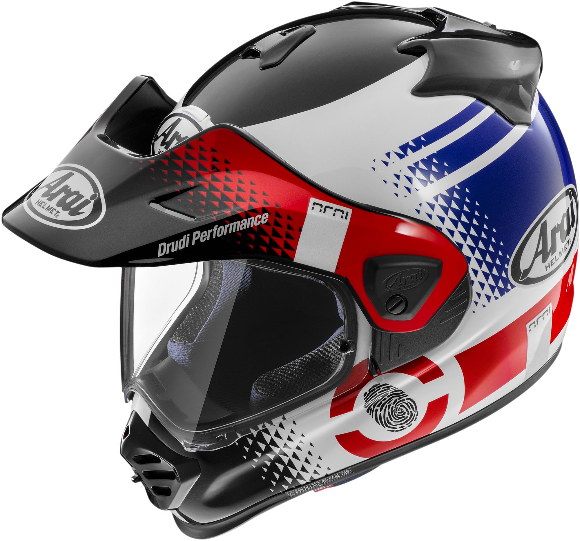Arai Men's Multicolored Tour-X5 Print Enduro Helmet, Size L For