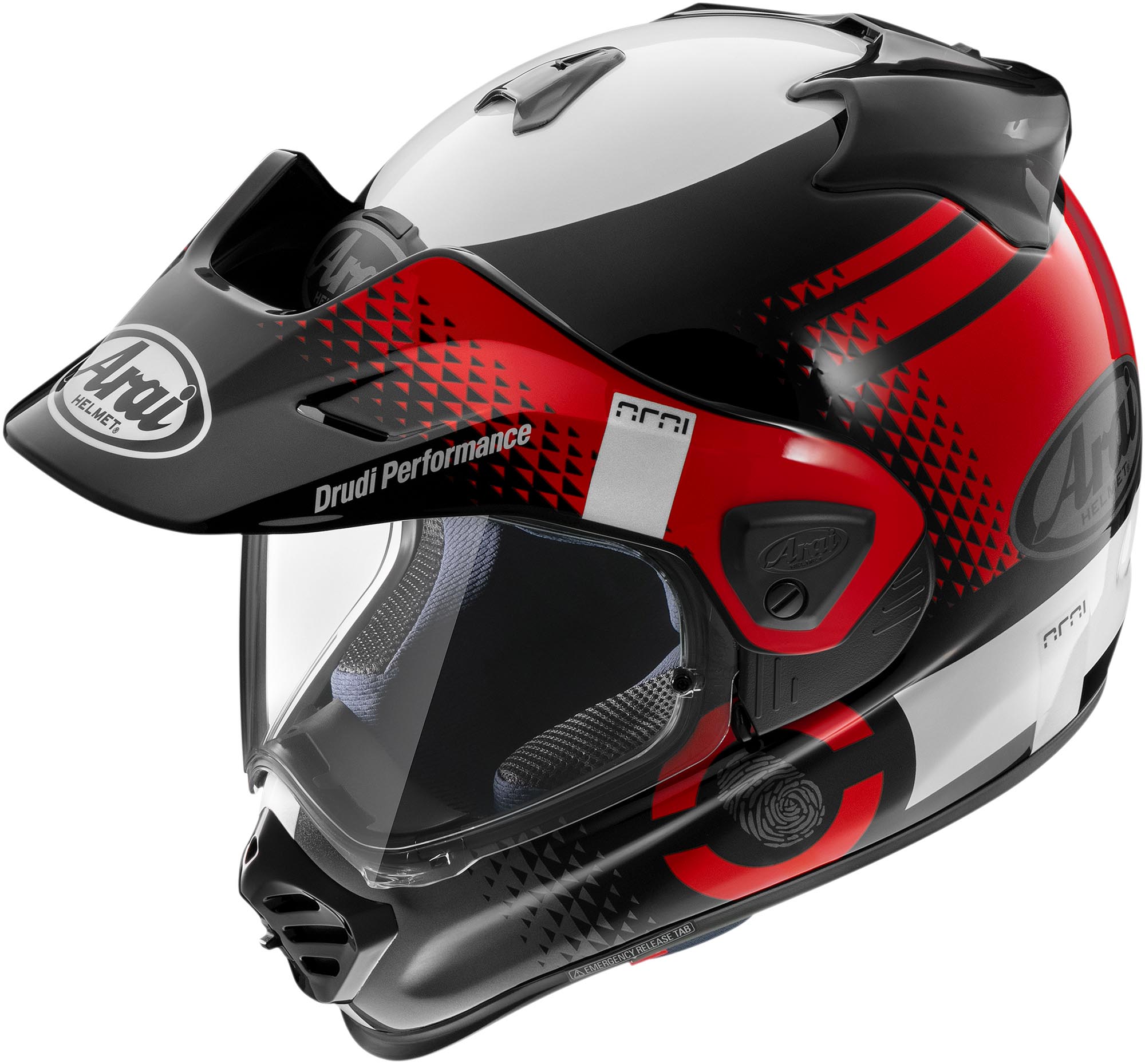 Arai Men's Red Tour-X5 Print Enduro Helmet, Size S For