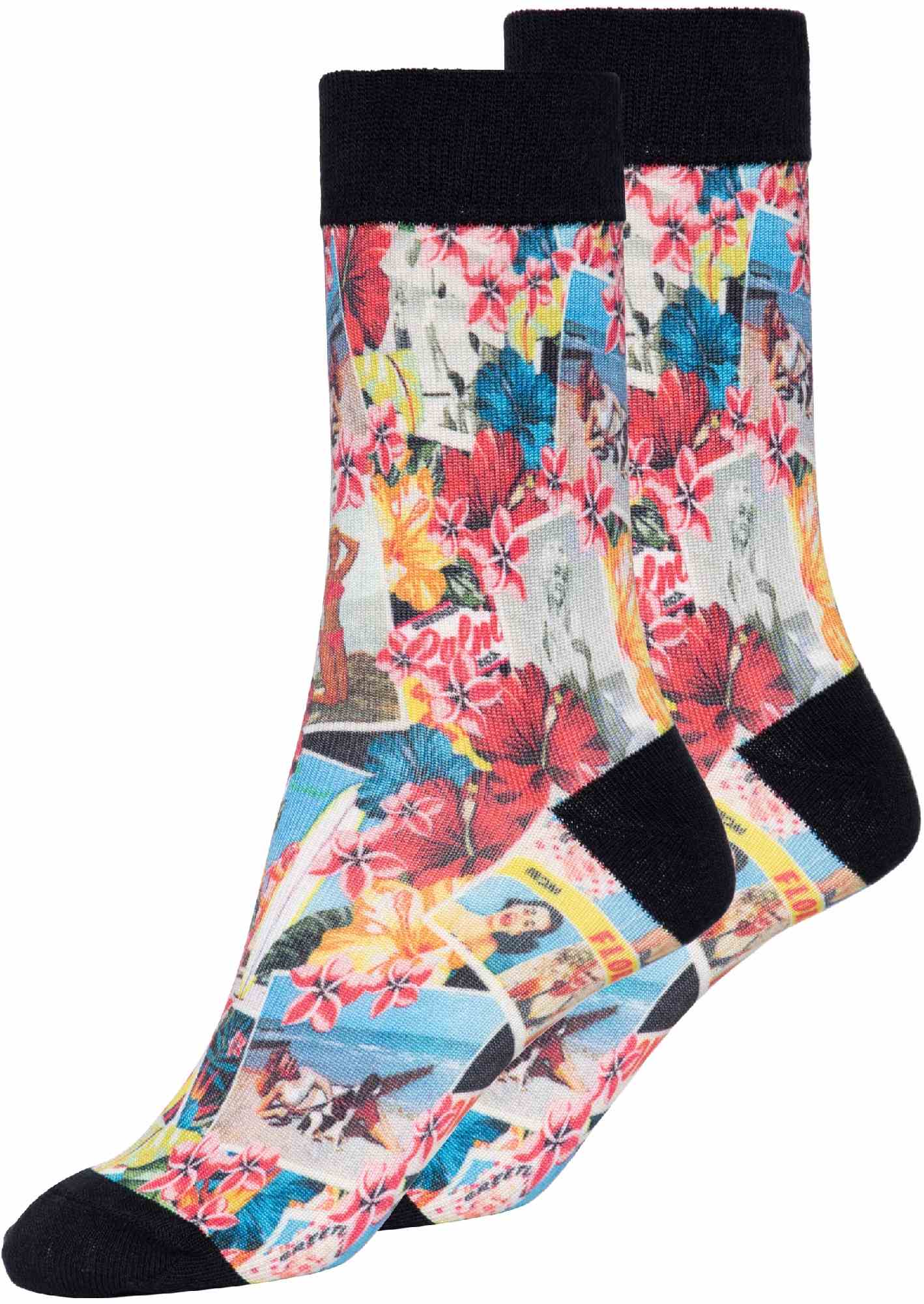 Queen Kerosin Tropical Vibes Chaussettes pour femmes, taille 36 38