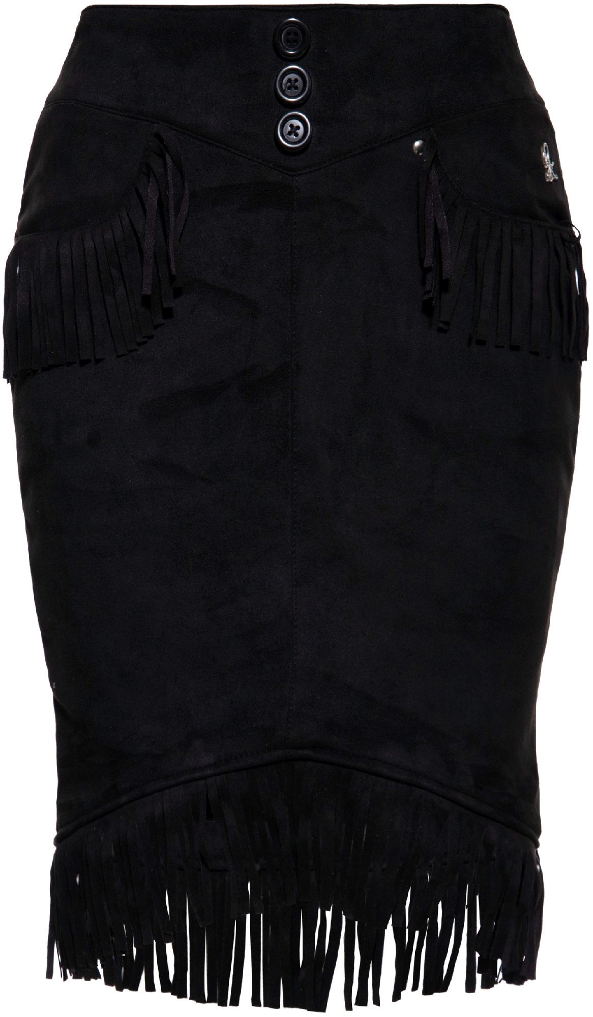 Queen Kerosin Western Jupe femme, noir, taille L pour Femmes