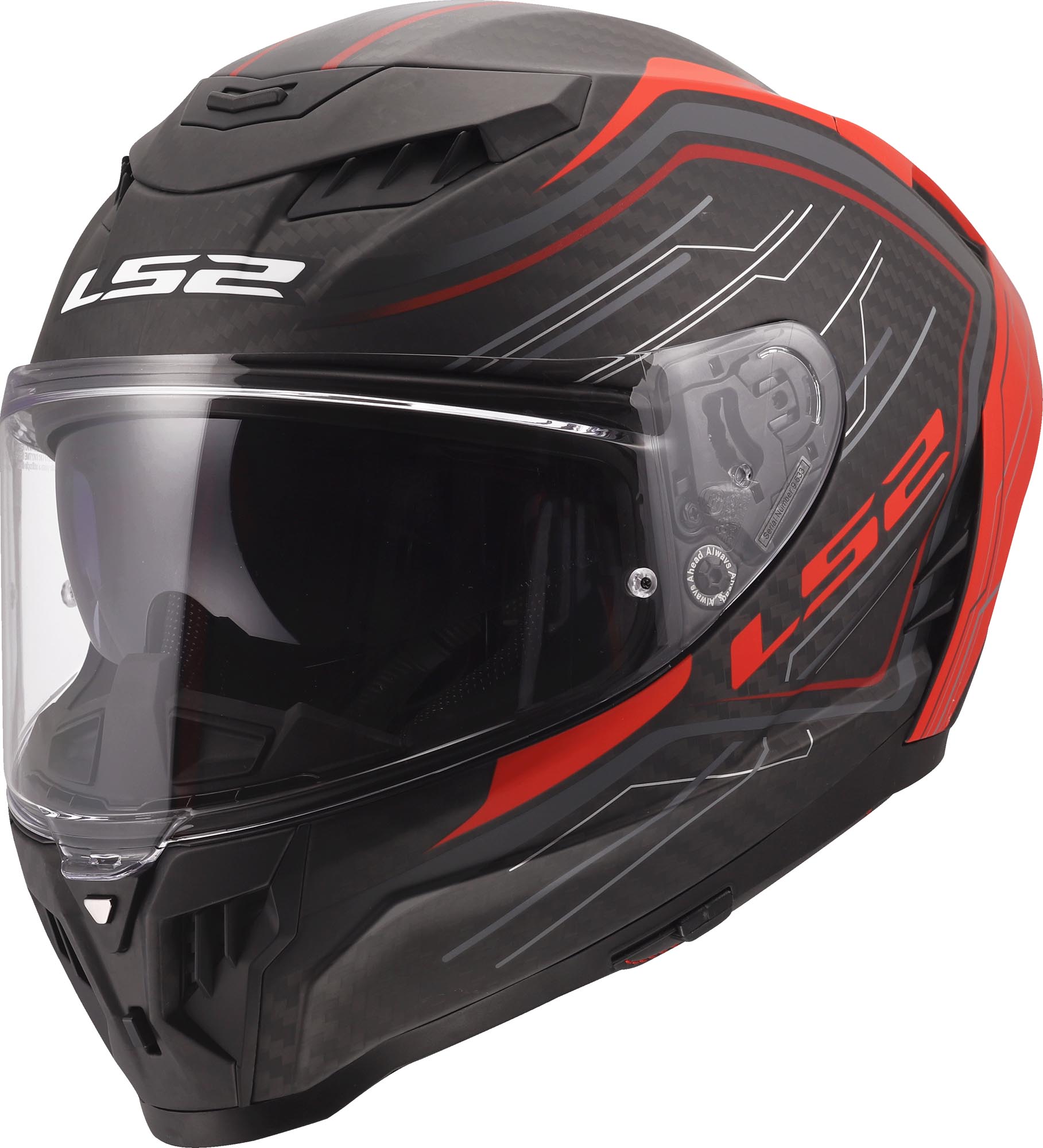 LS2 FF807 Dragon Subic Шлем Красный XS (53/54) 