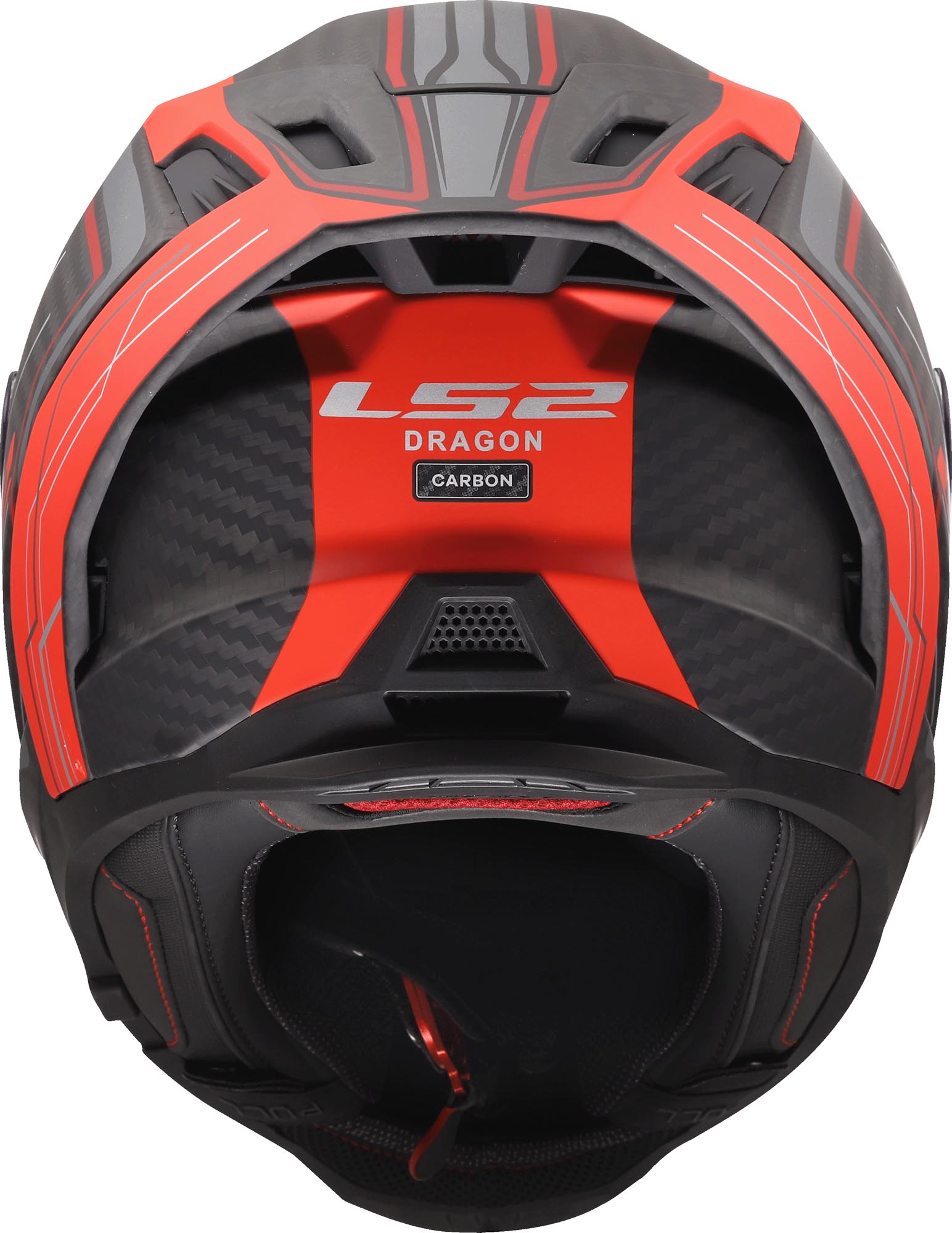 Side view of LS2 FF807 Dragon Subic Helmet, red, Size 3XL for Men