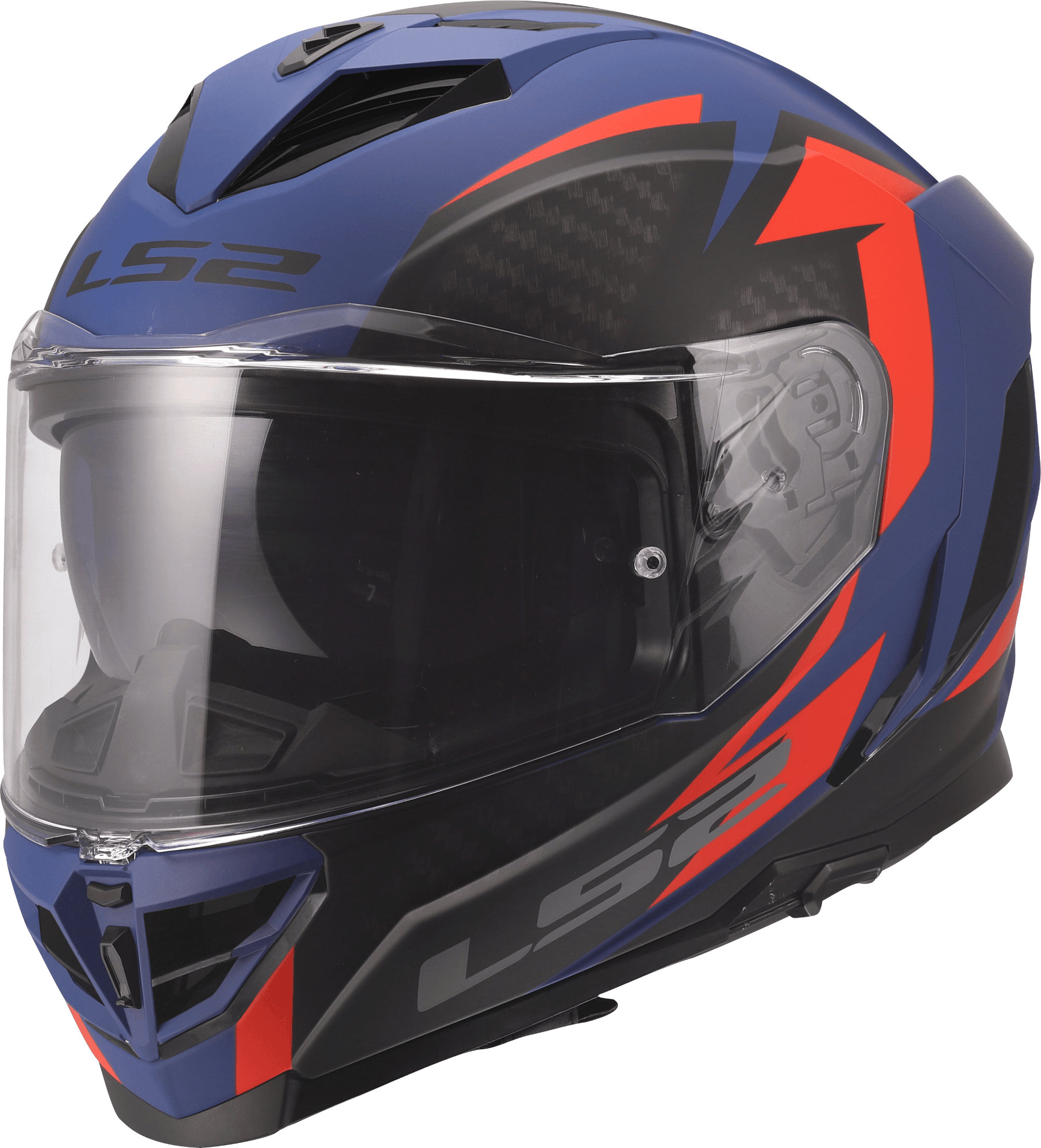 LS2 FF818 Storm Iii Dynamo Helmet, Red-Blue, Size S For Men