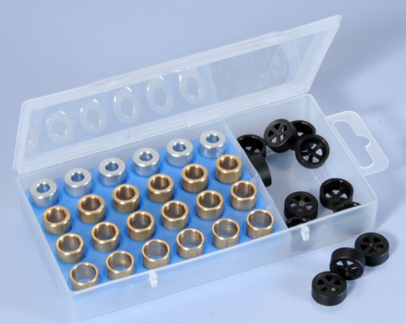 POLINI Caja de rodillos 15x12mm 3,5-4-4,5-5gr - Juego de 24