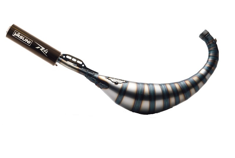 YASUNI Auspuff Carrera R4 Gloss Black AM6 80/95cc Nicht zugelassen