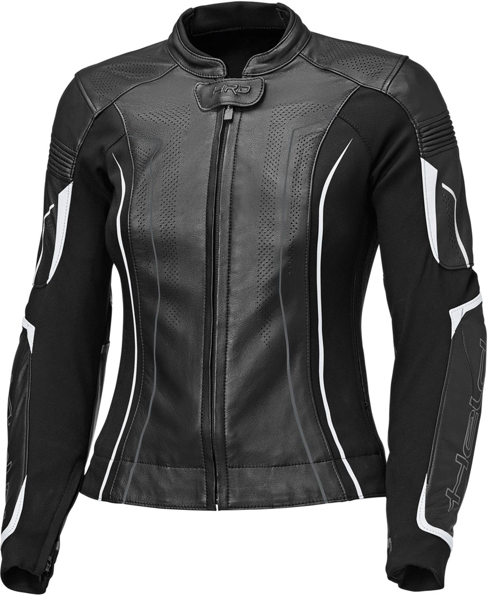 Held Debbie 3 Ladies Motocycle Leather Jacket, black-white, Size M for Women-image-957560688