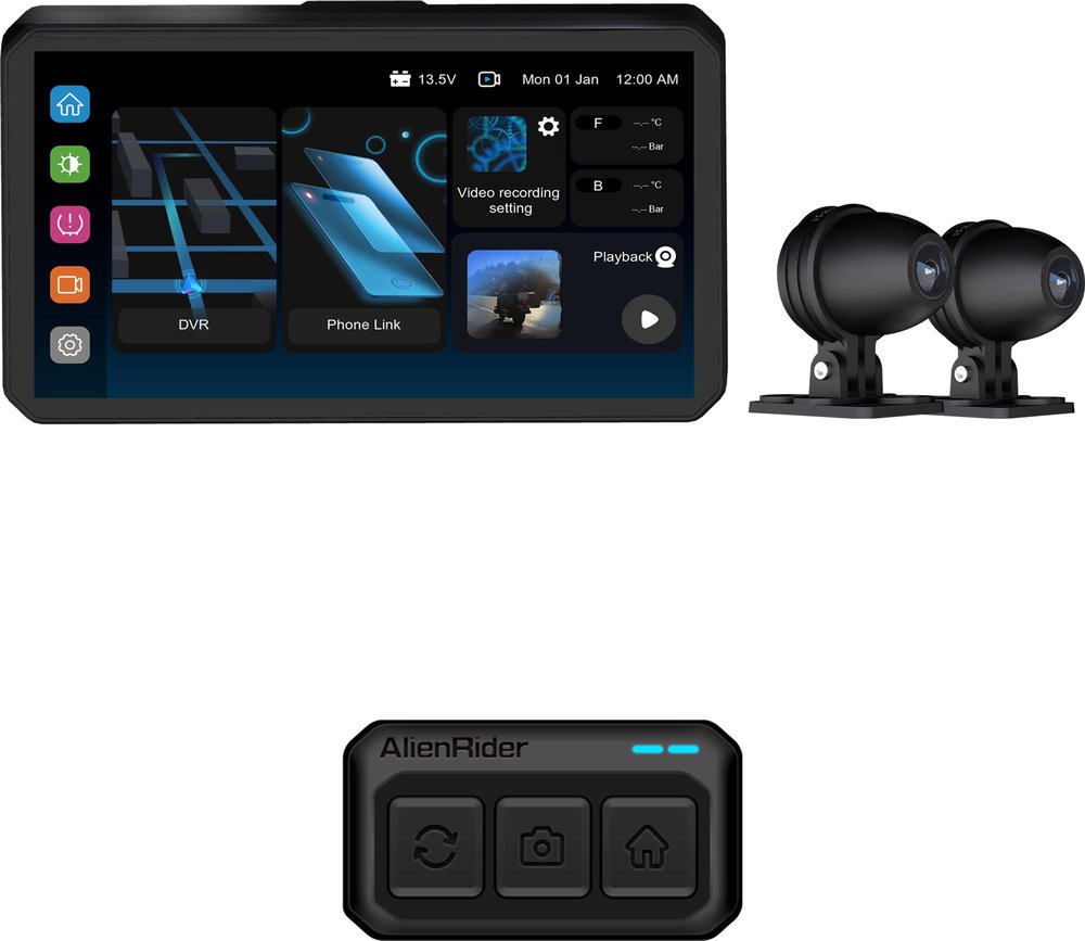 AlienRider M2-QR Bundle 5 BMW Motorcykelmultimediesystem
