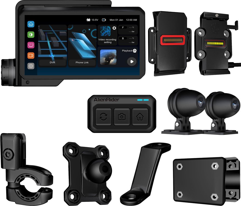 AlienRider M2-QR Bundle 5 Universal System multimedialny motocykli