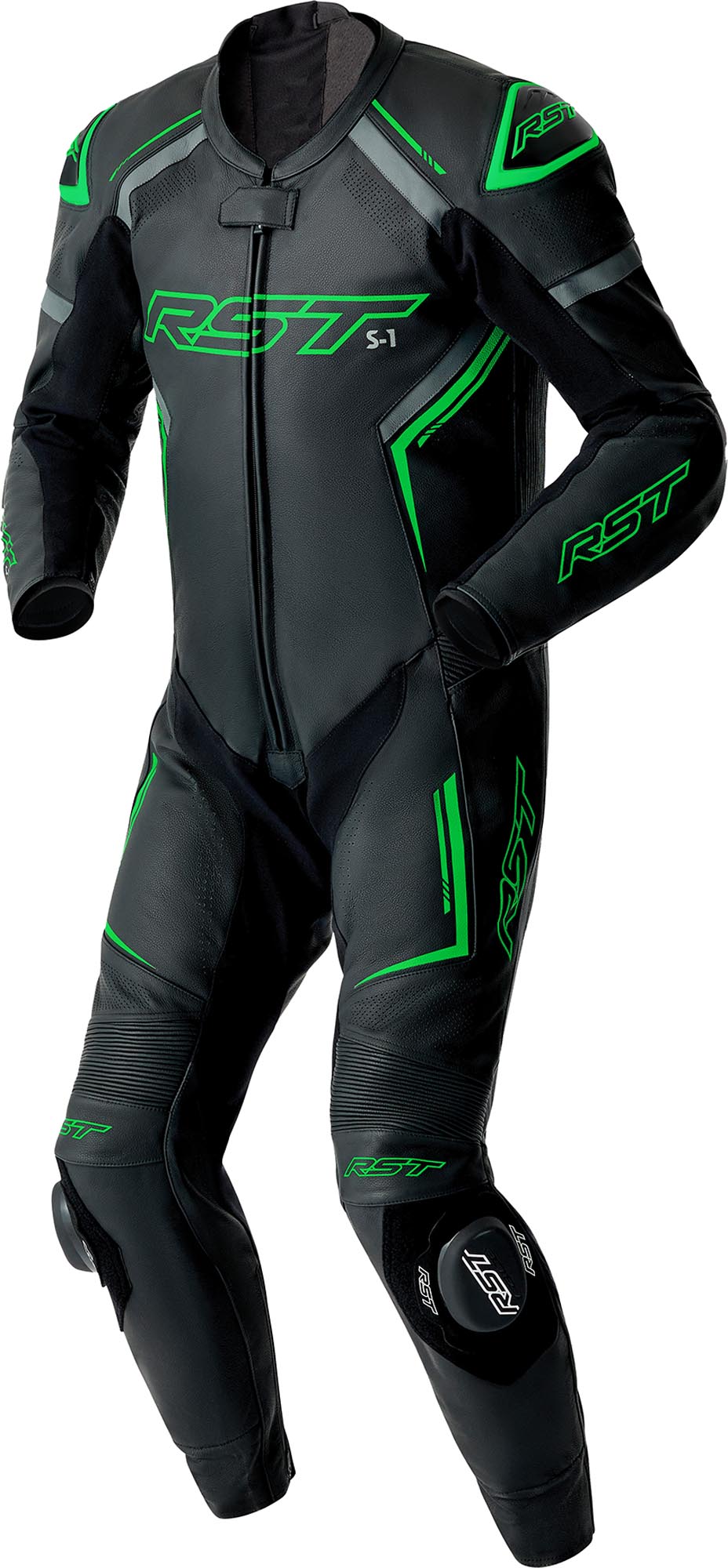 Rst S1 D30 Perforated 1-Piece Motorcycle Leather Suit, Size 56 For Men