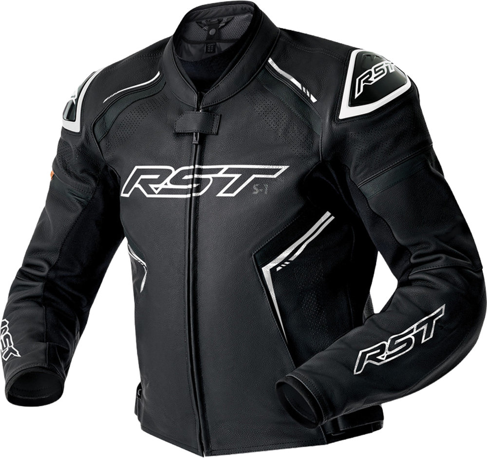 RST S1 D3O Jaqueta de couro perfurada de motocicleta