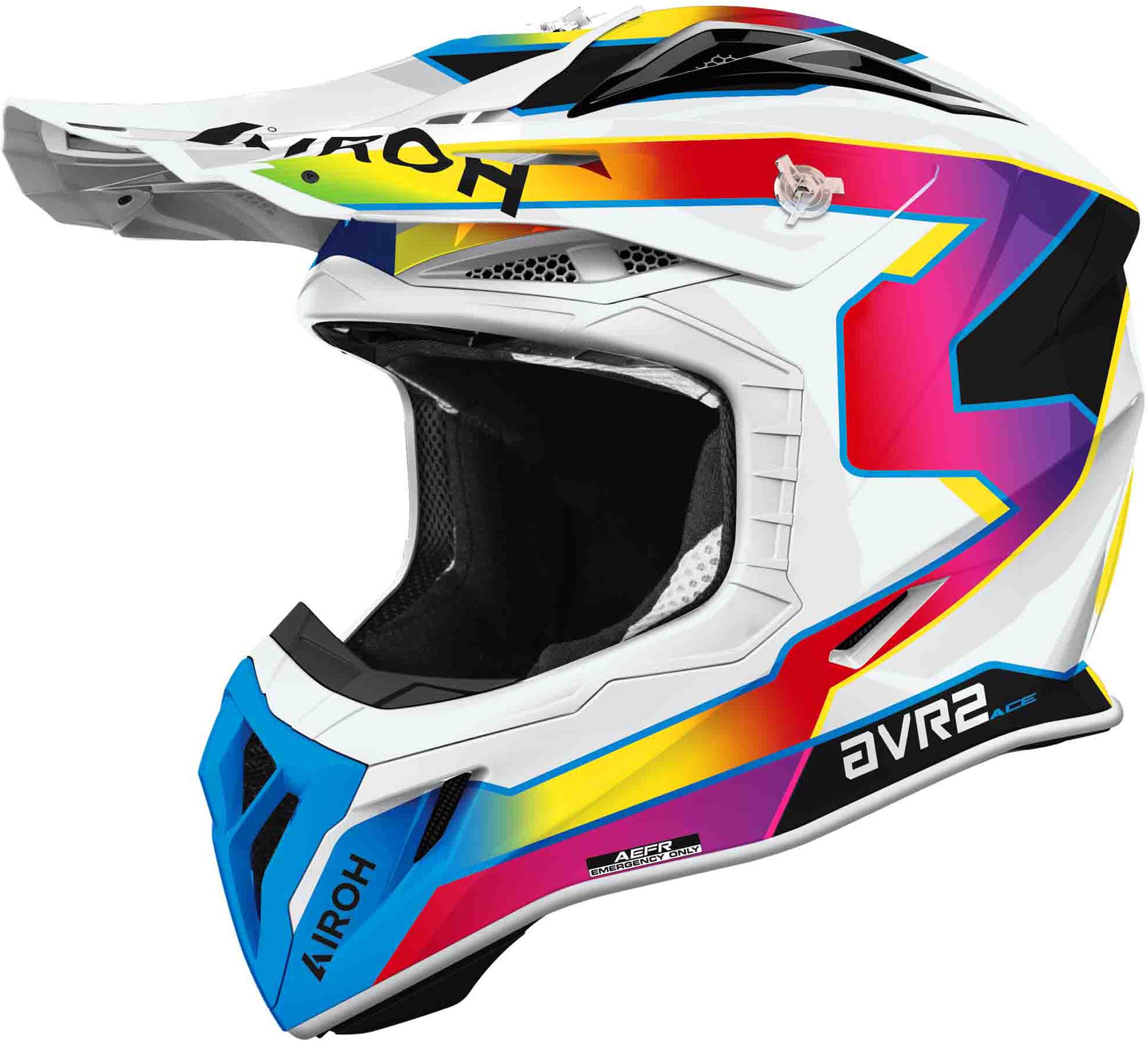 Airoh Men's Aviator Ace 2 Sunrise Motocross Helmet, Size L For
