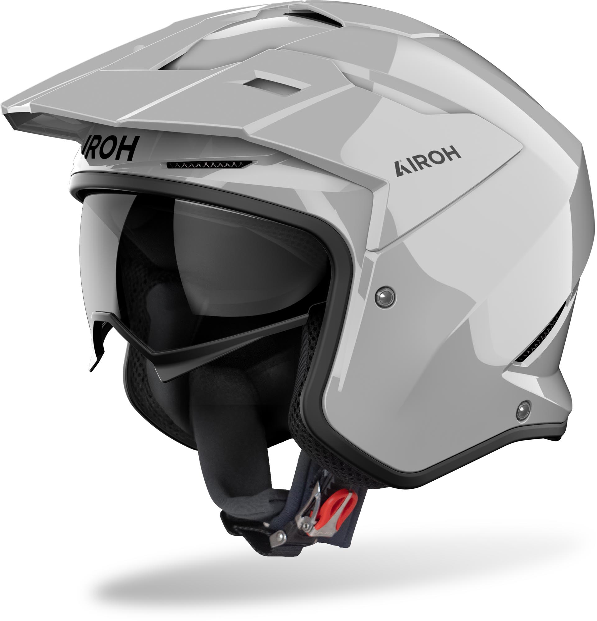 Airoh Men's Grey Kombakt Jet Helmet, Size Xl For