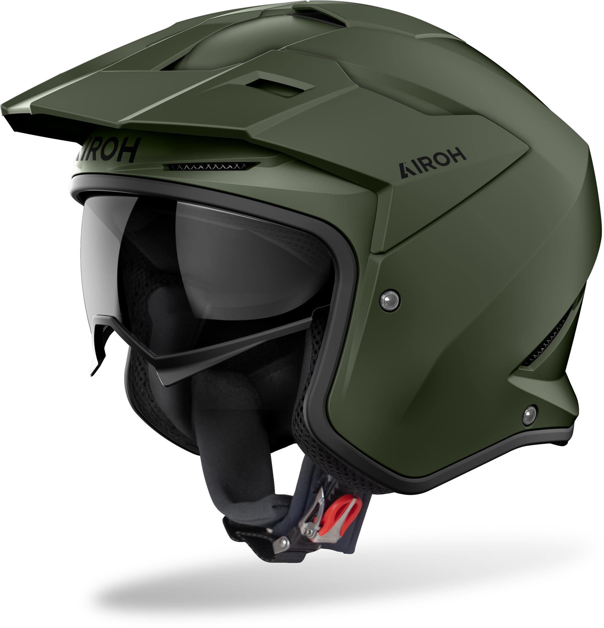 Airoh Men's Green Kombakt Jet Helmet, Size Xl For