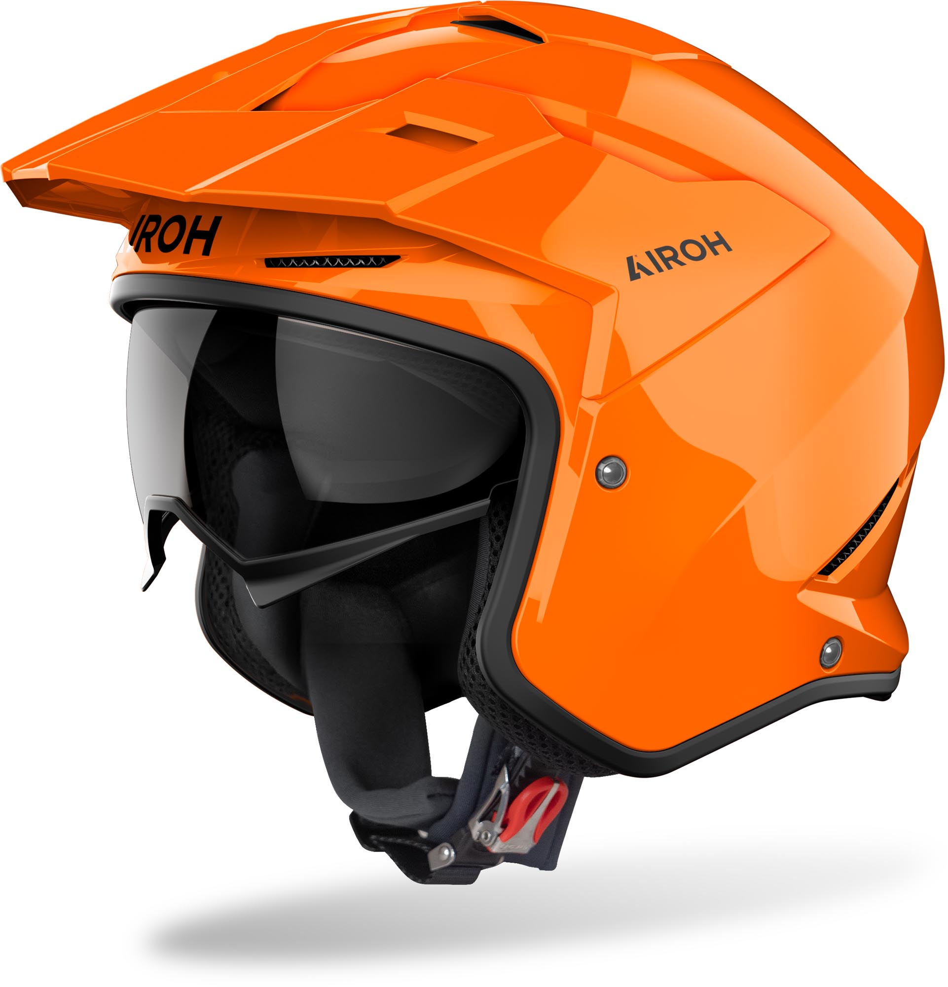 Airoh Men's Orange Kombakt Jet Helmet, Size Xl For
