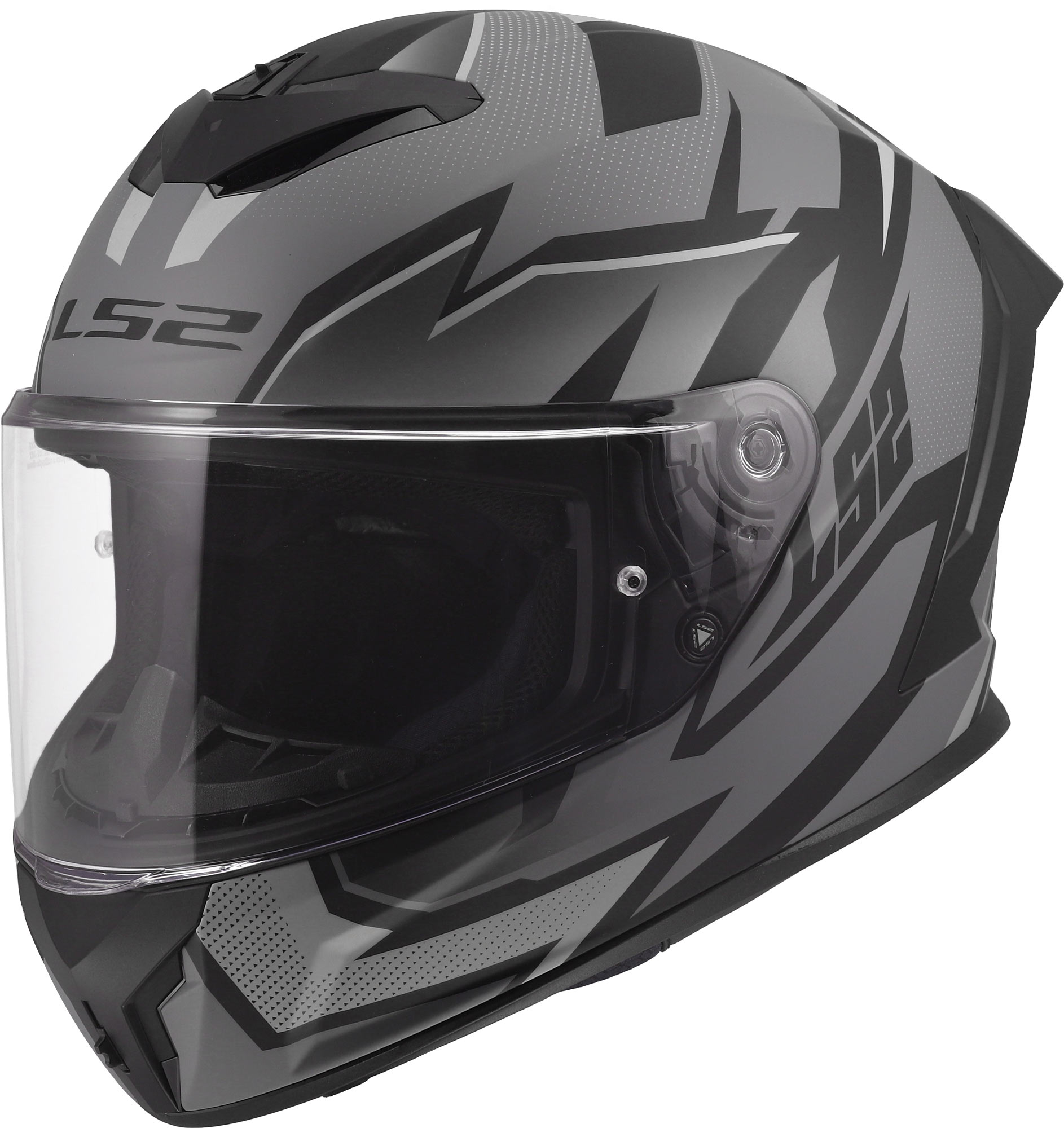 LS2 FF820 Rapid Iii Xtrem Helmet, Black-Grey, Size S For Men