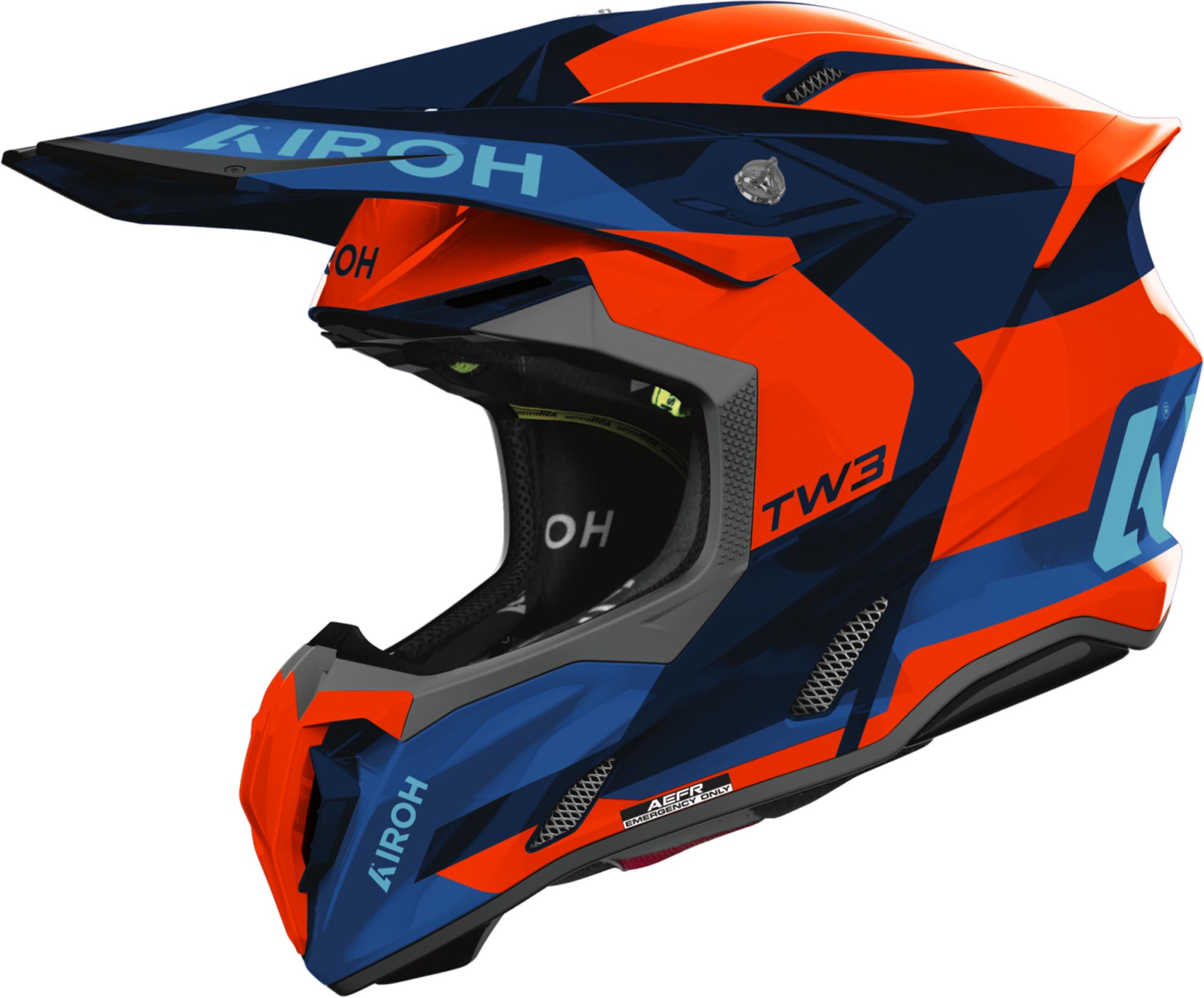 Airoh Men's Twist 3 Fancy Motocross Helmet, Size 2XL For