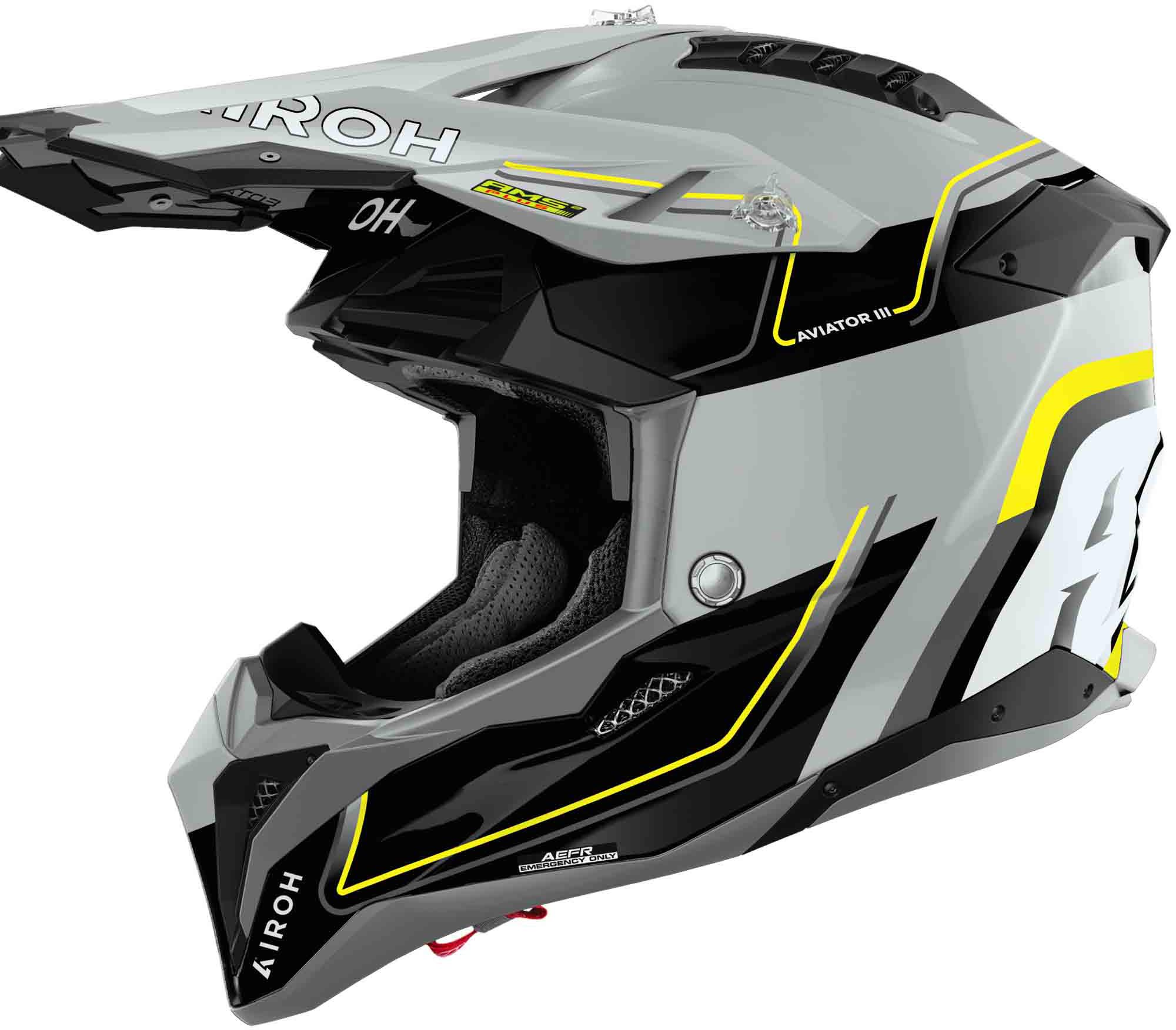 Airoh Aviator 3 Leader Motocross Helmet, Size Xs For Men
