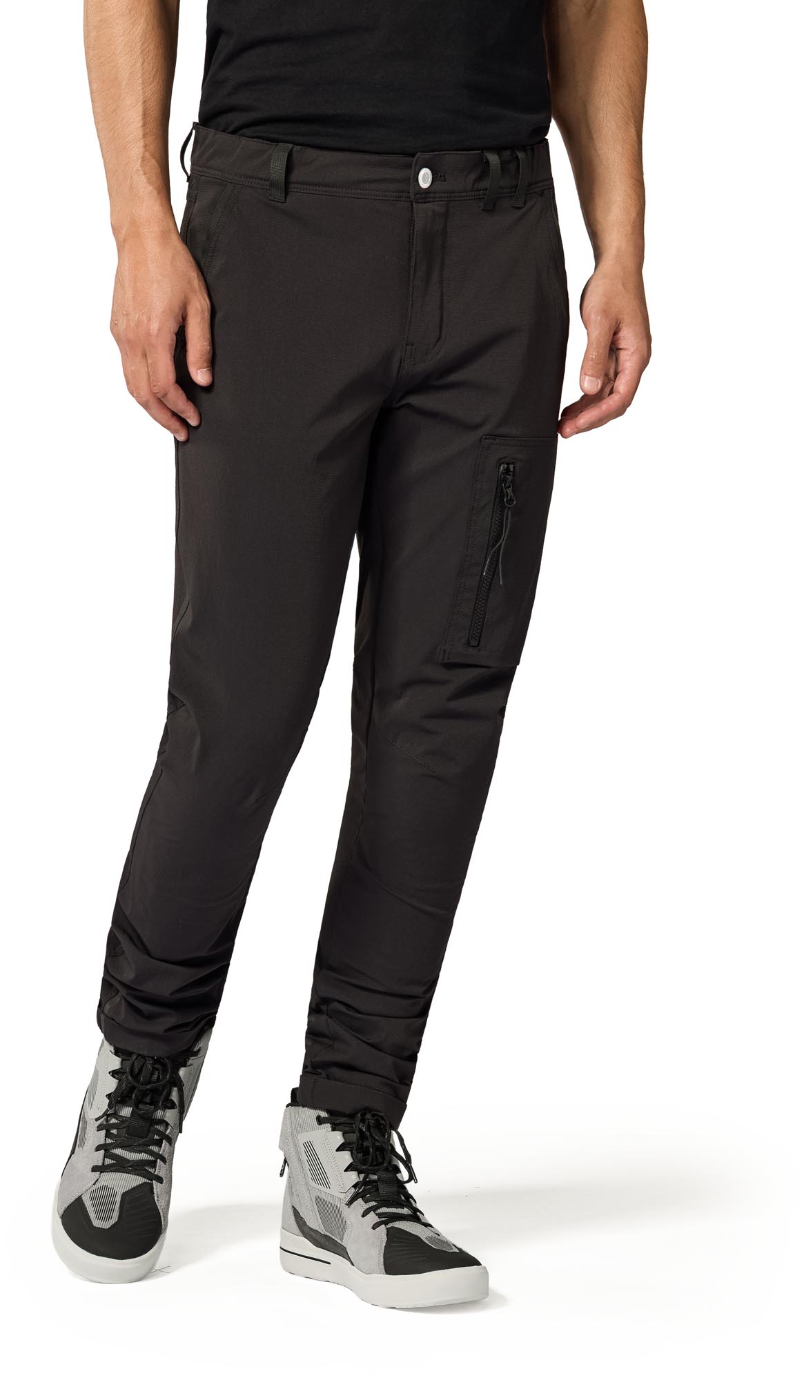 Side view of Revit Chino Terry Skinny Motorcycle Textile Pants, Size 32 34 for Men