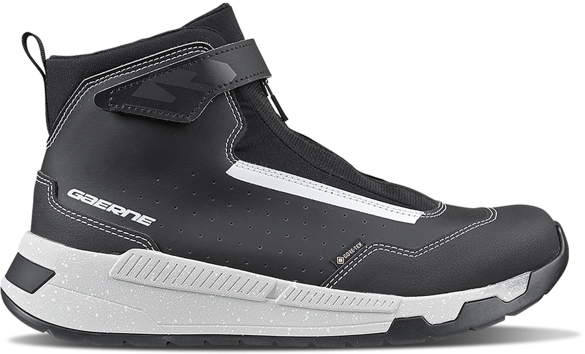 Gaerne Men's Black White G-Zion Gore-Tex Waterproof Motorcycle Shoes, Black-White, Size 44 For