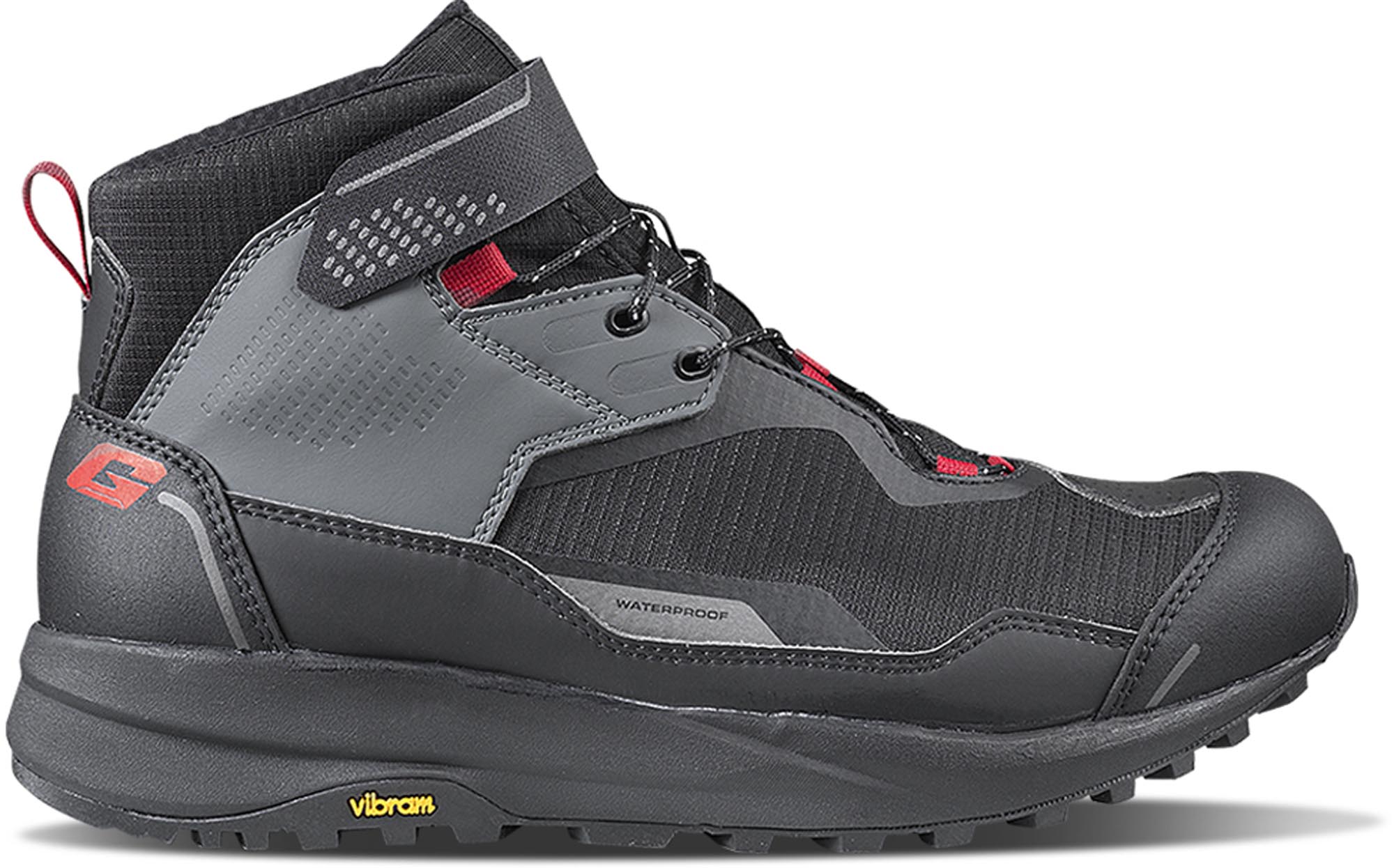 Gaerne G-Nexo Aquatech Motorcycle Shoes, Black-Red, Size 44 For Men