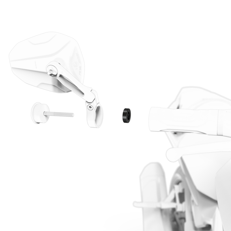 Side view of HIGHSIDER pro Bar End Adapters For Yamaha (Pair)