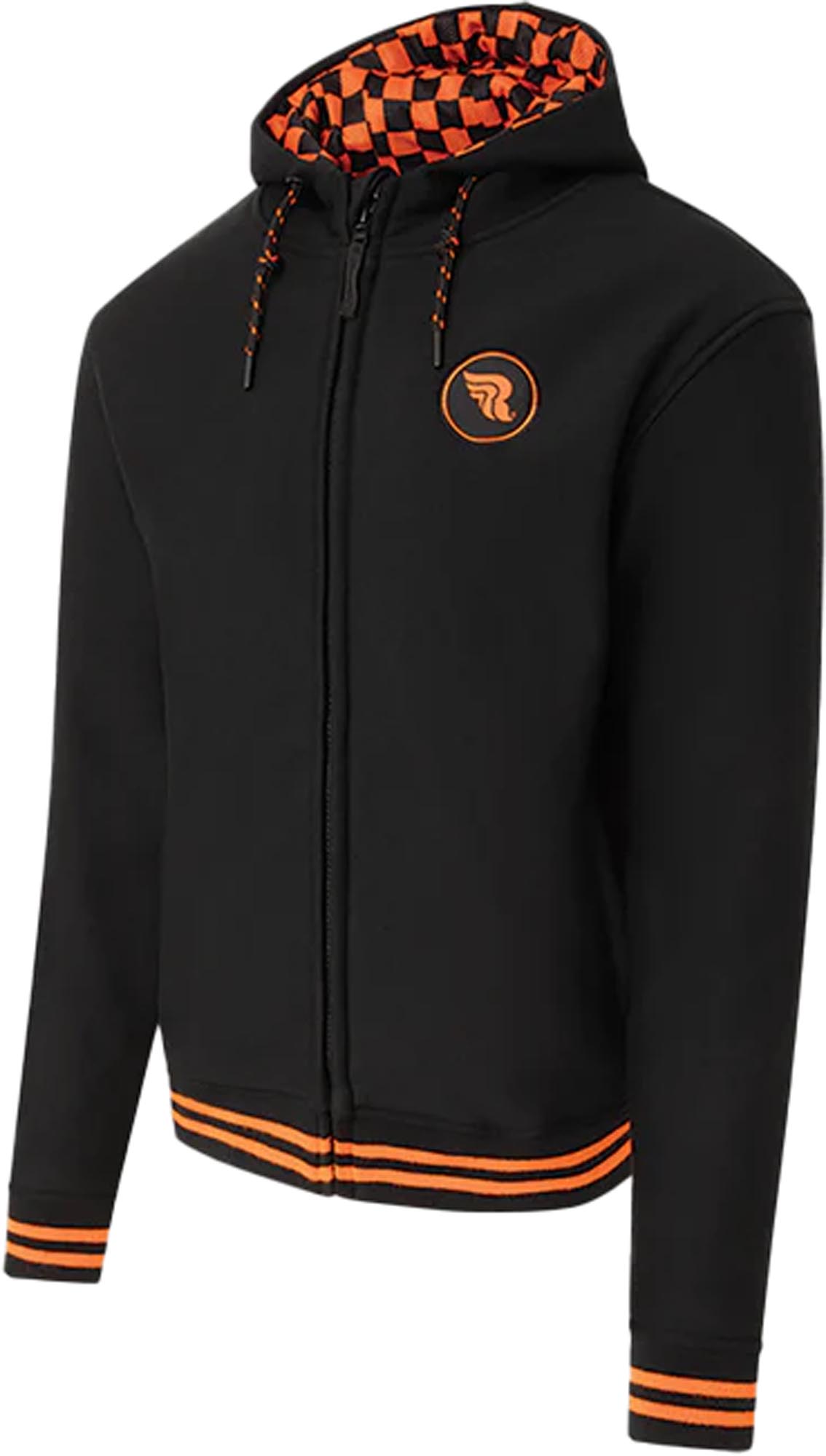 Riding Culture Riding Sweat à capuche moto, noir-orange, taille M pour Hommes