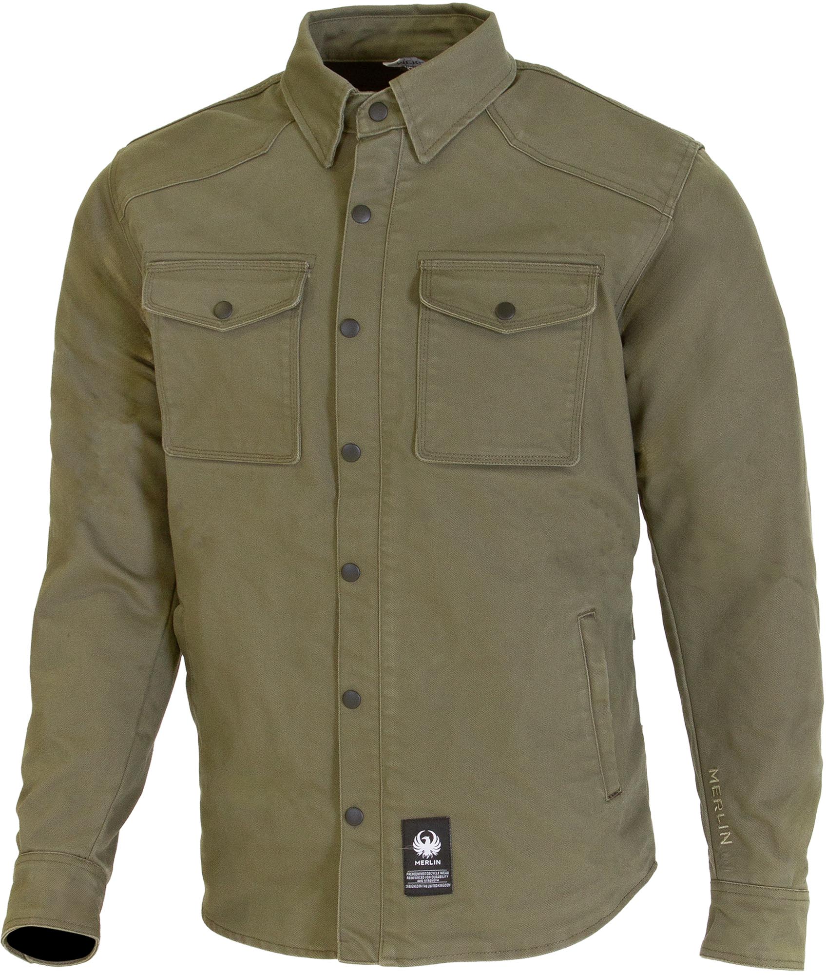 Merlin Renegade AAA Chemise de moto, vert, taille XL pour Hommes