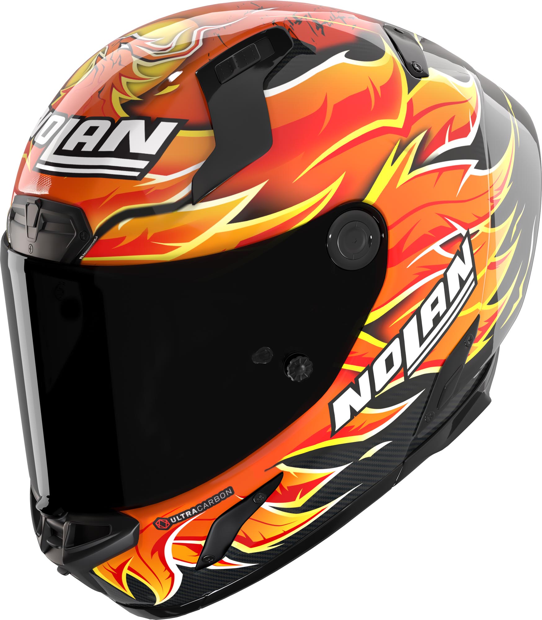 Nolan X-804 RS Ultra Carbon Replica Iannone Шлем