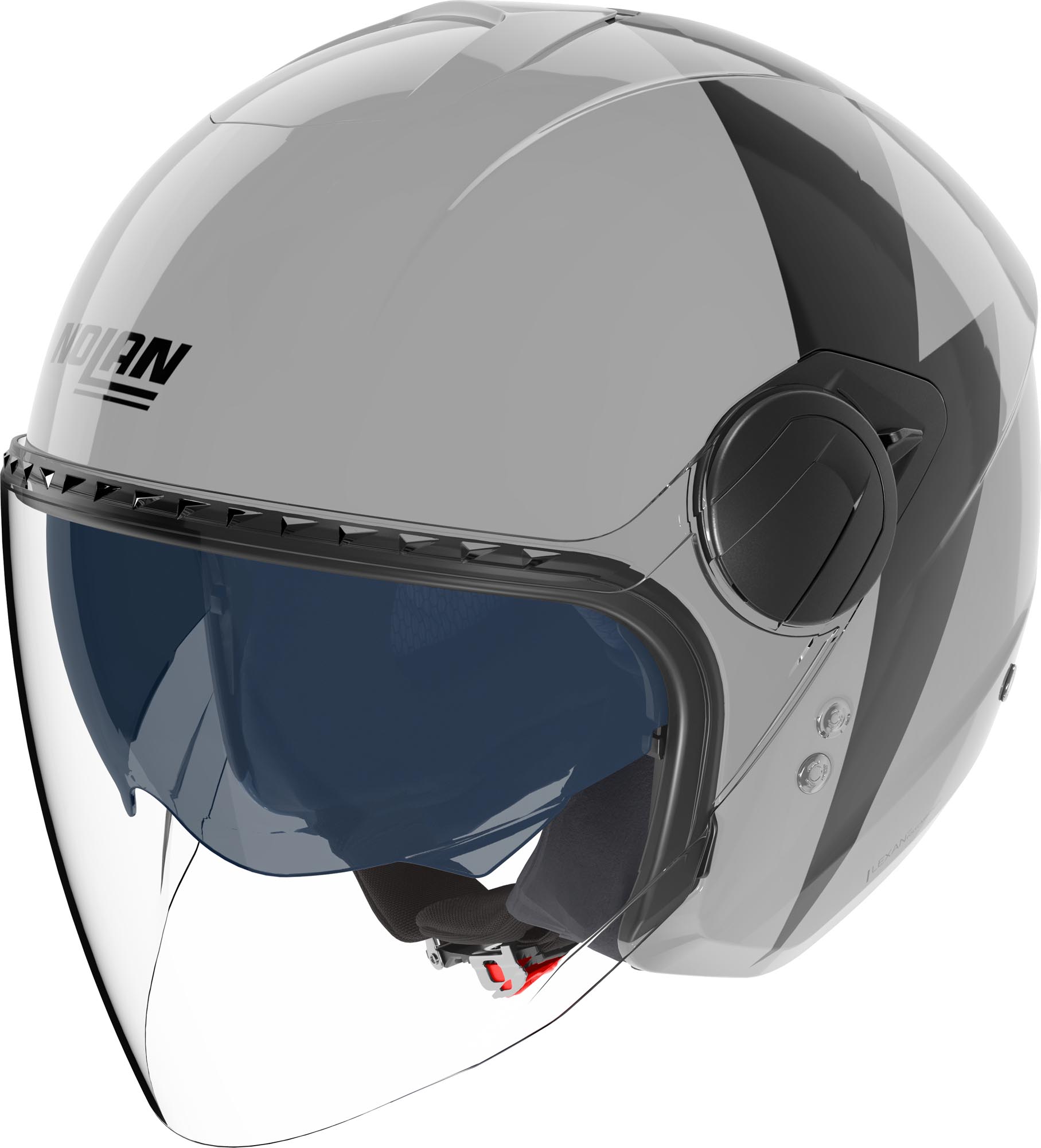 Nolan N20-2 Visor Impeto Jet Helmet, Black-White, Size L For Men