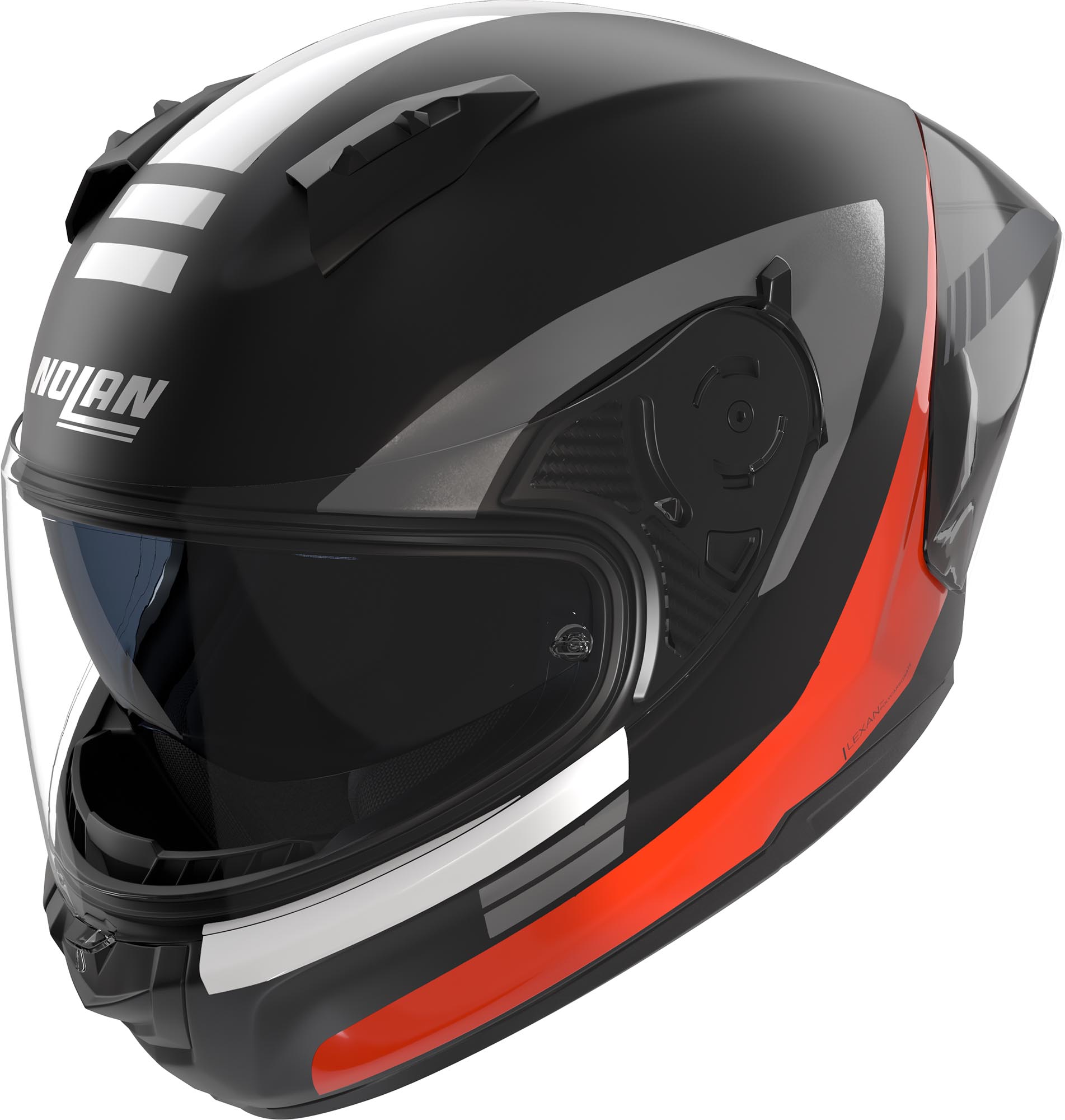 Nolan N60-6 Sport Contrasto Helmet, Black-Orange, Size Xl For Men
