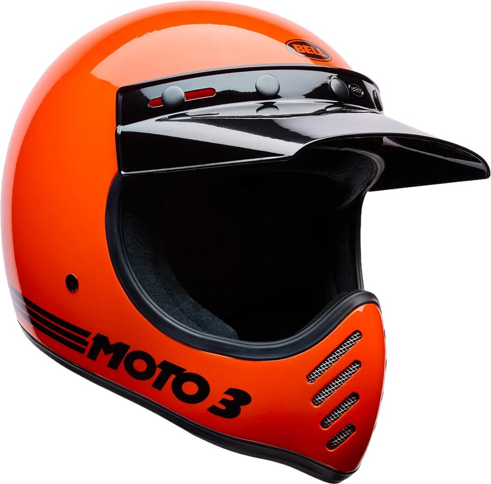 Bell Moto-3 Classic Gloss Org   Casco de motocross
