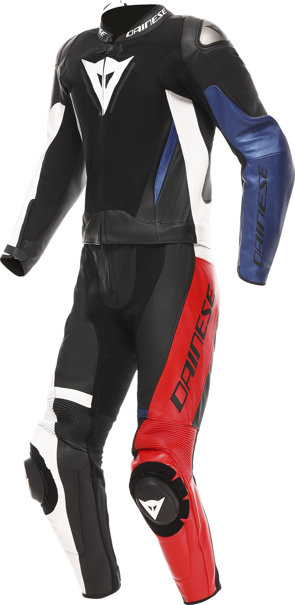 Dainese Demon Sprint Кожаный костюм из двух частей мотоцикла Черный/Белый/Красный 62 