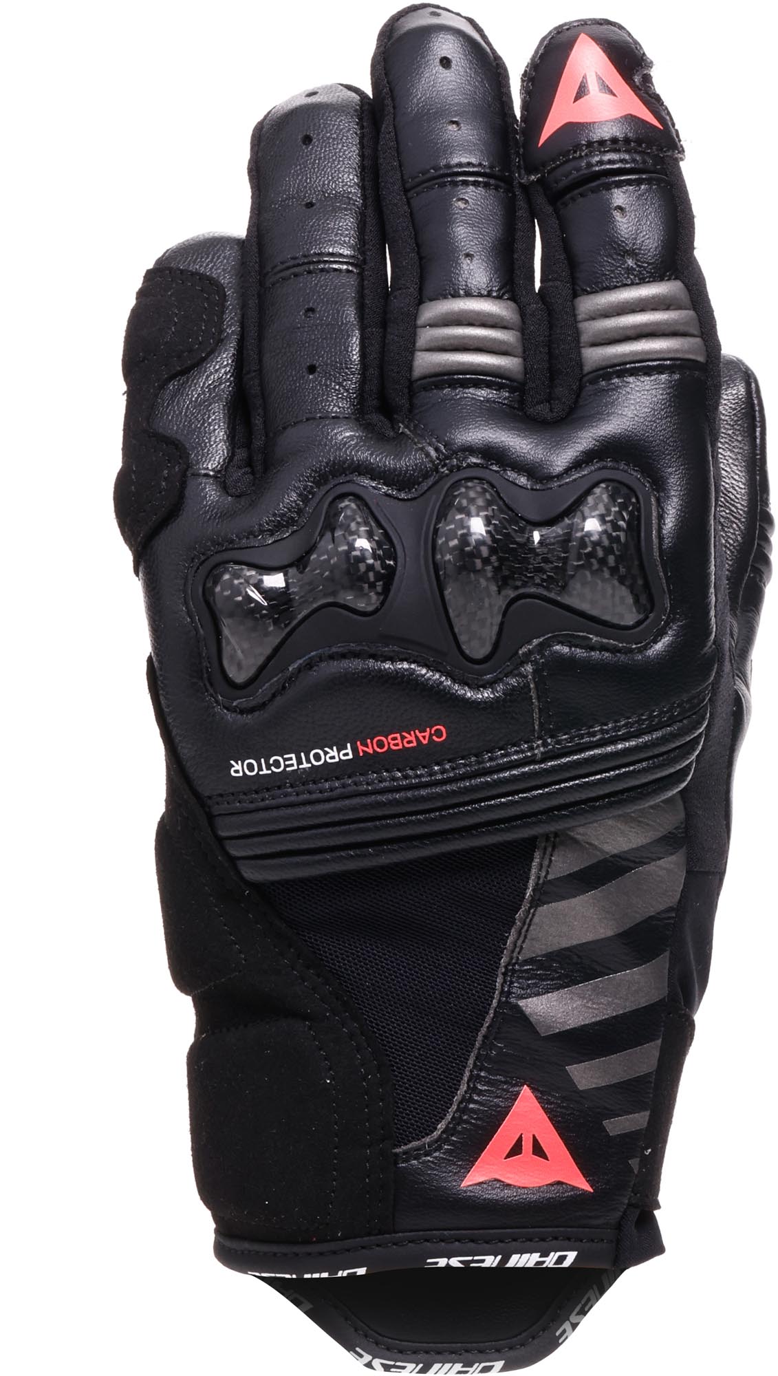 Dainese Reacto Carbon Short Женские мотоциклетные перчатки Черный/розовый XS 
