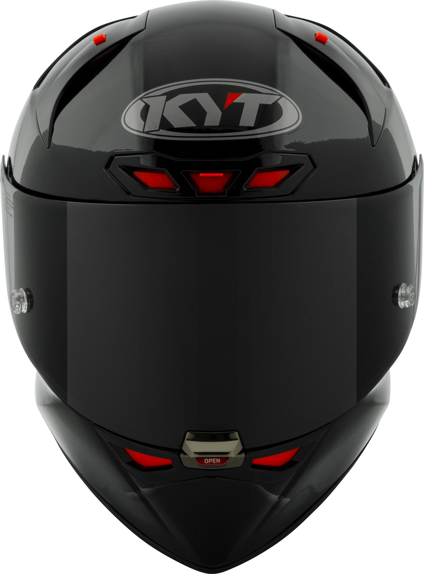 Side view of KYT KX-1 Race GP Plain Helmet, Size M for Men