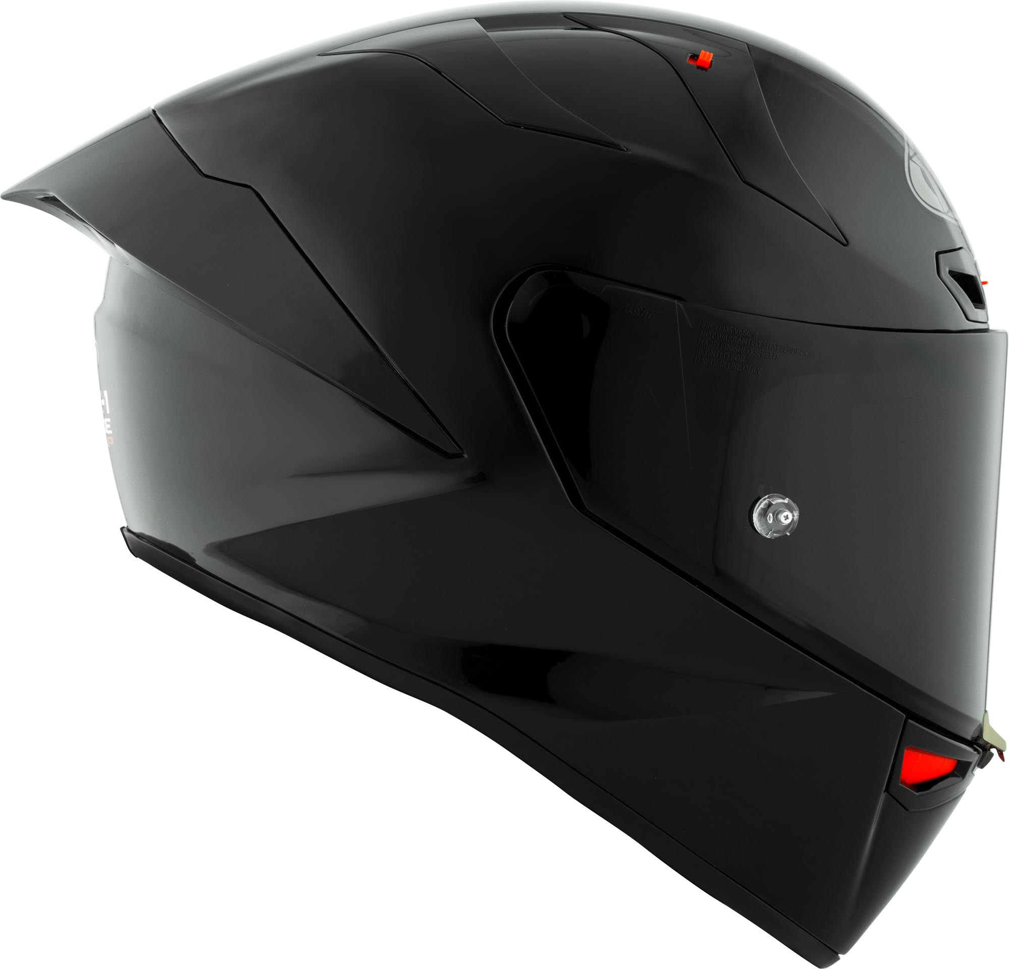 Side view of KYT KX-1 Race GP Plain Helmet, Size M for Men