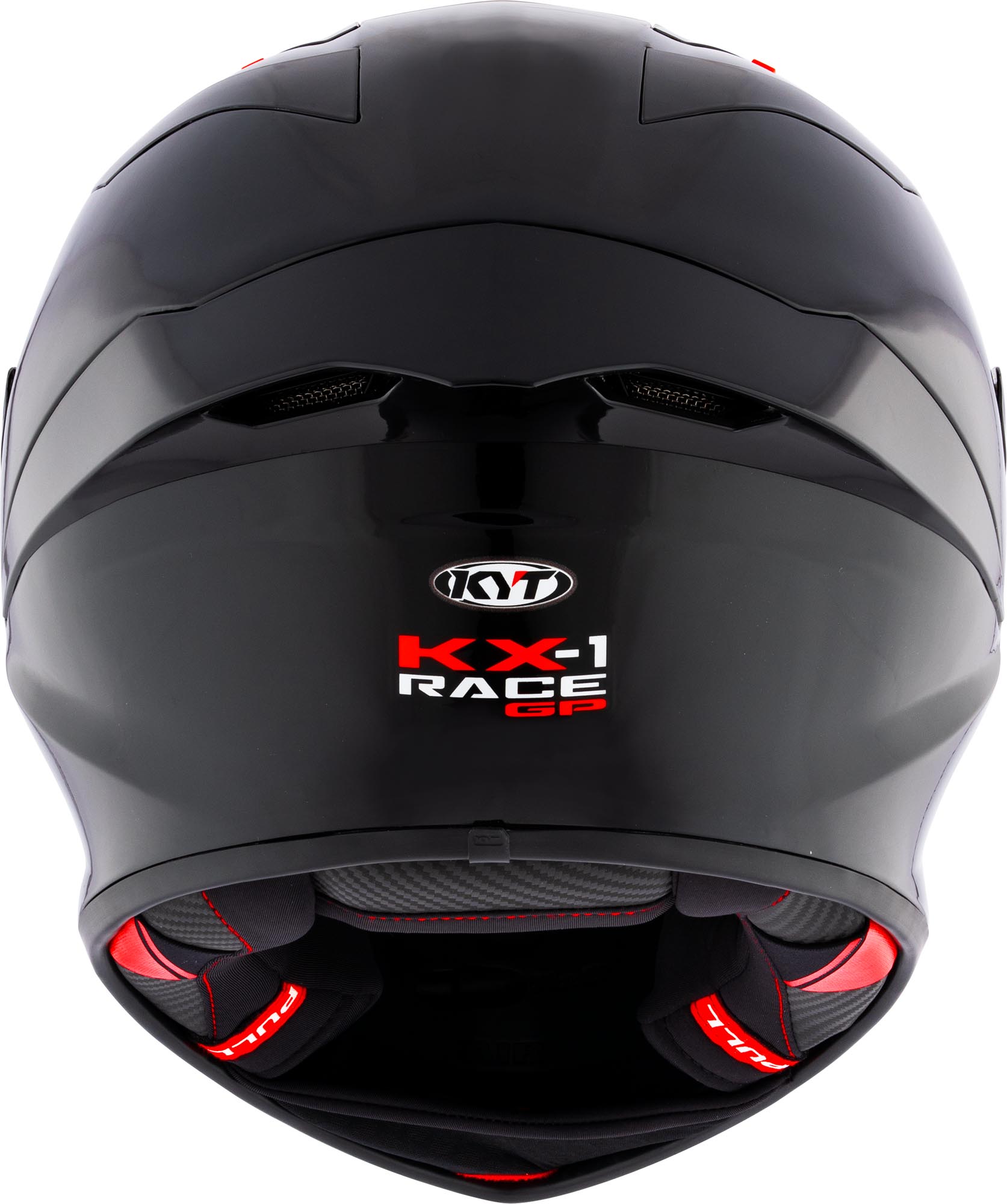 Side view of KYT KX-1 Race GP Plain Helmet, Size M for Men