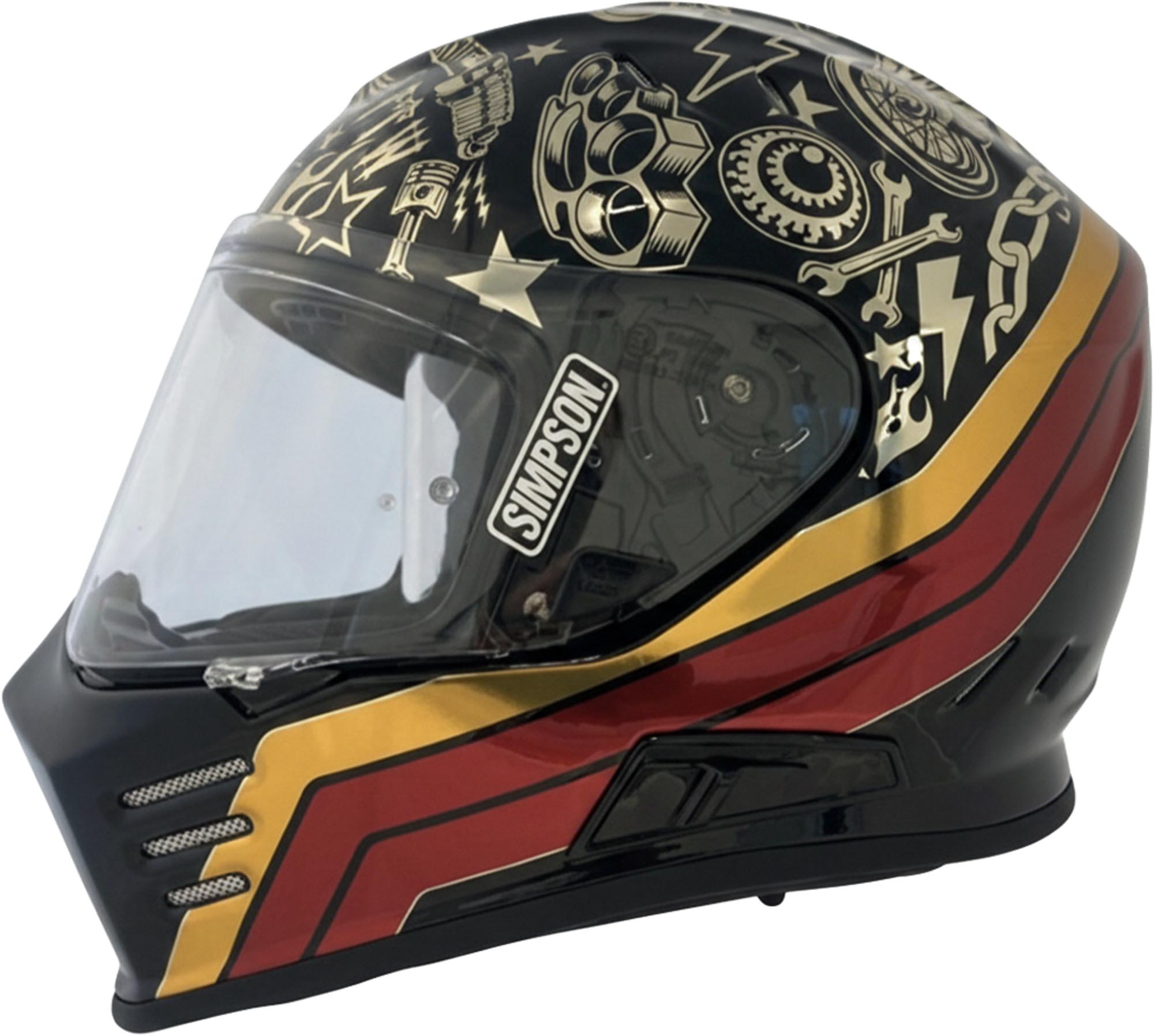 Simpson Venom Tattoo Casque, taille S pour Hommes
