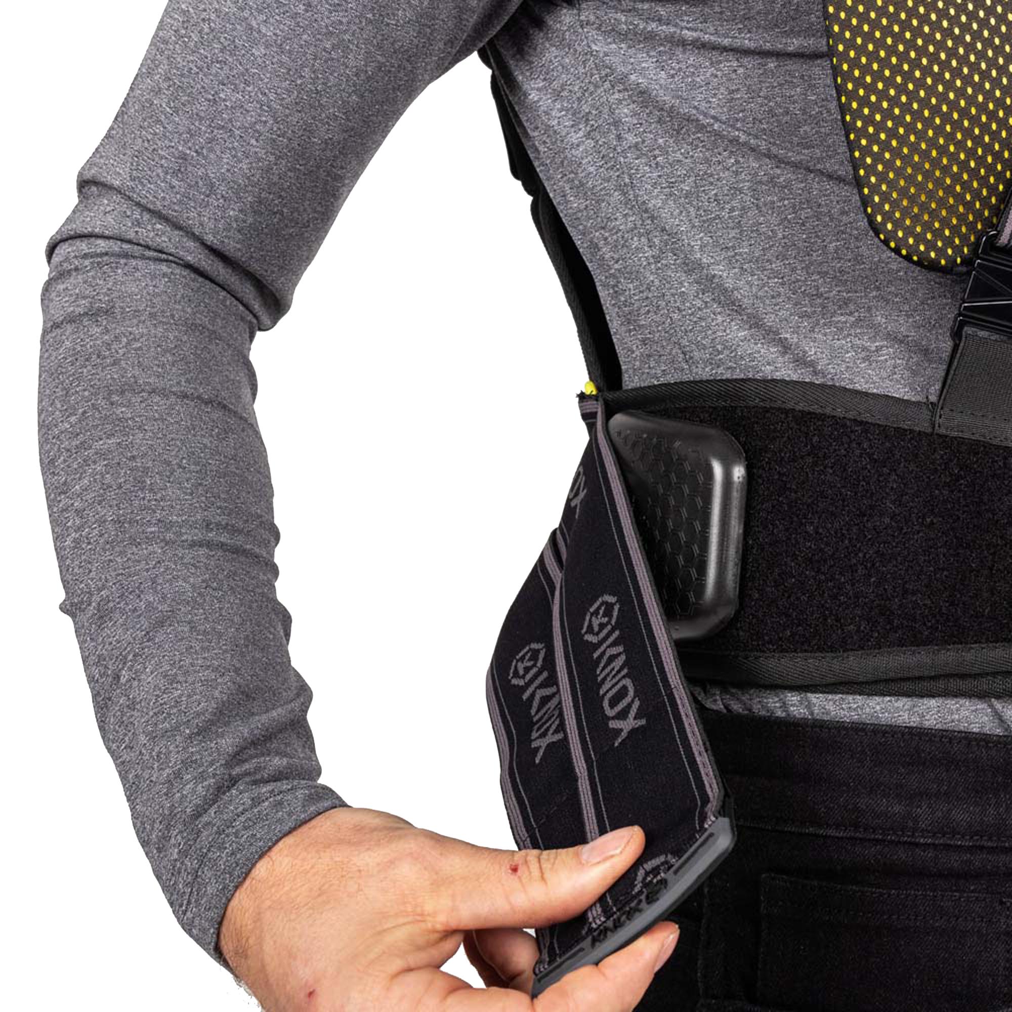Side view of Knox Aegis Back Protector, Size M for Men