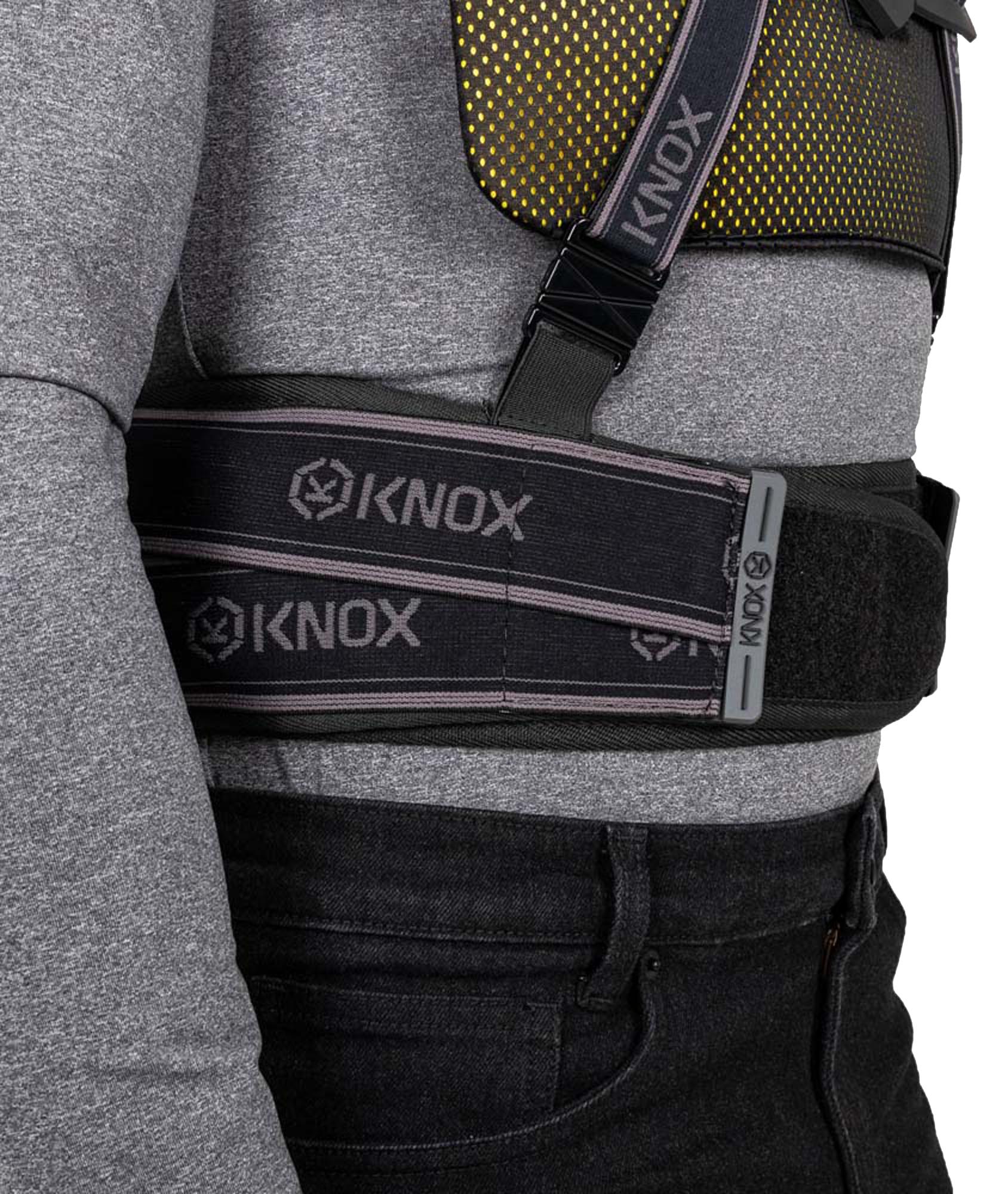Side view of Knox Aegis Back Protector, Size M for Men