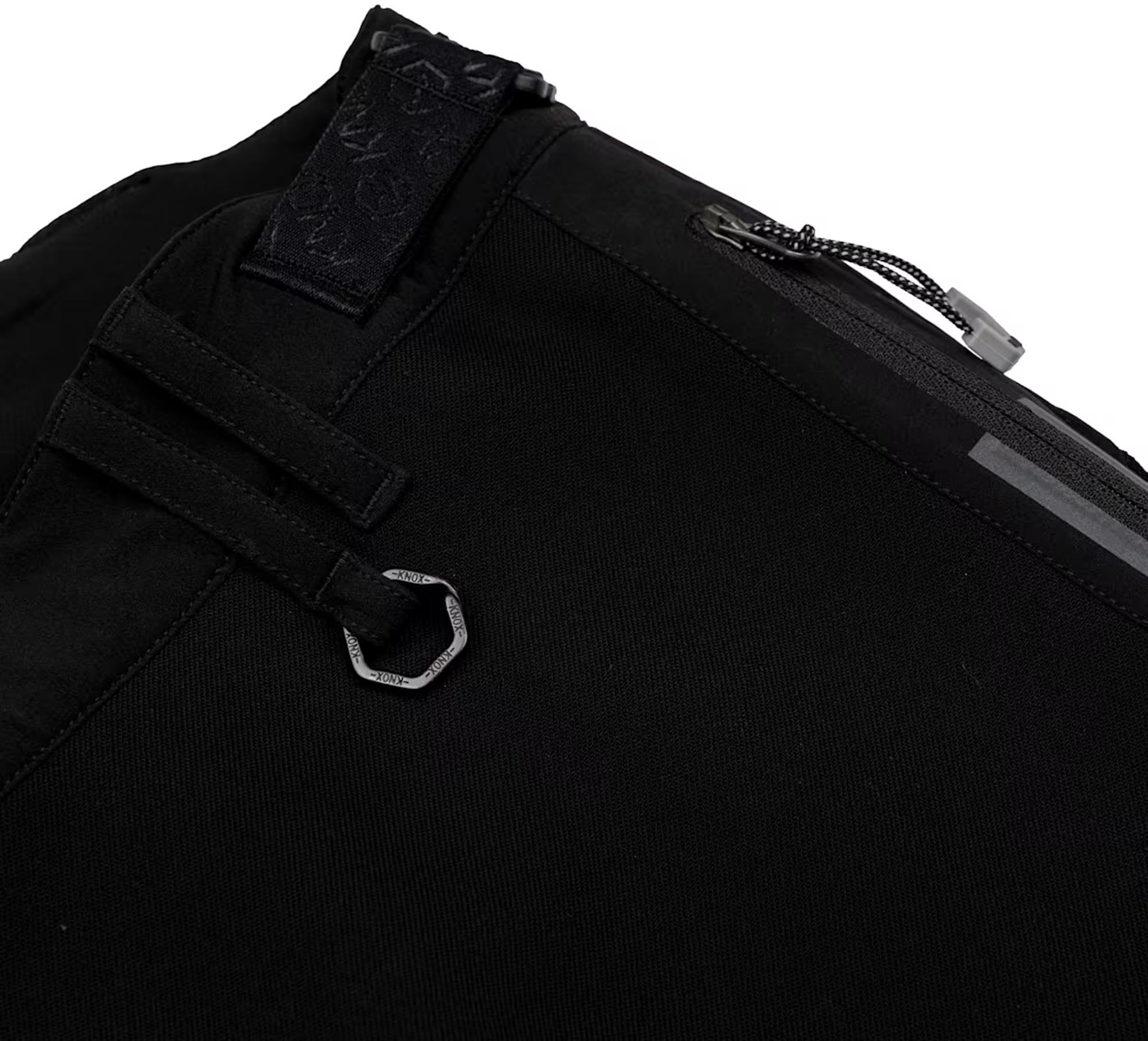 Side view of Knox Urbane Pro Move Motorcycle Textile Pants, black, Size 3XL for Men