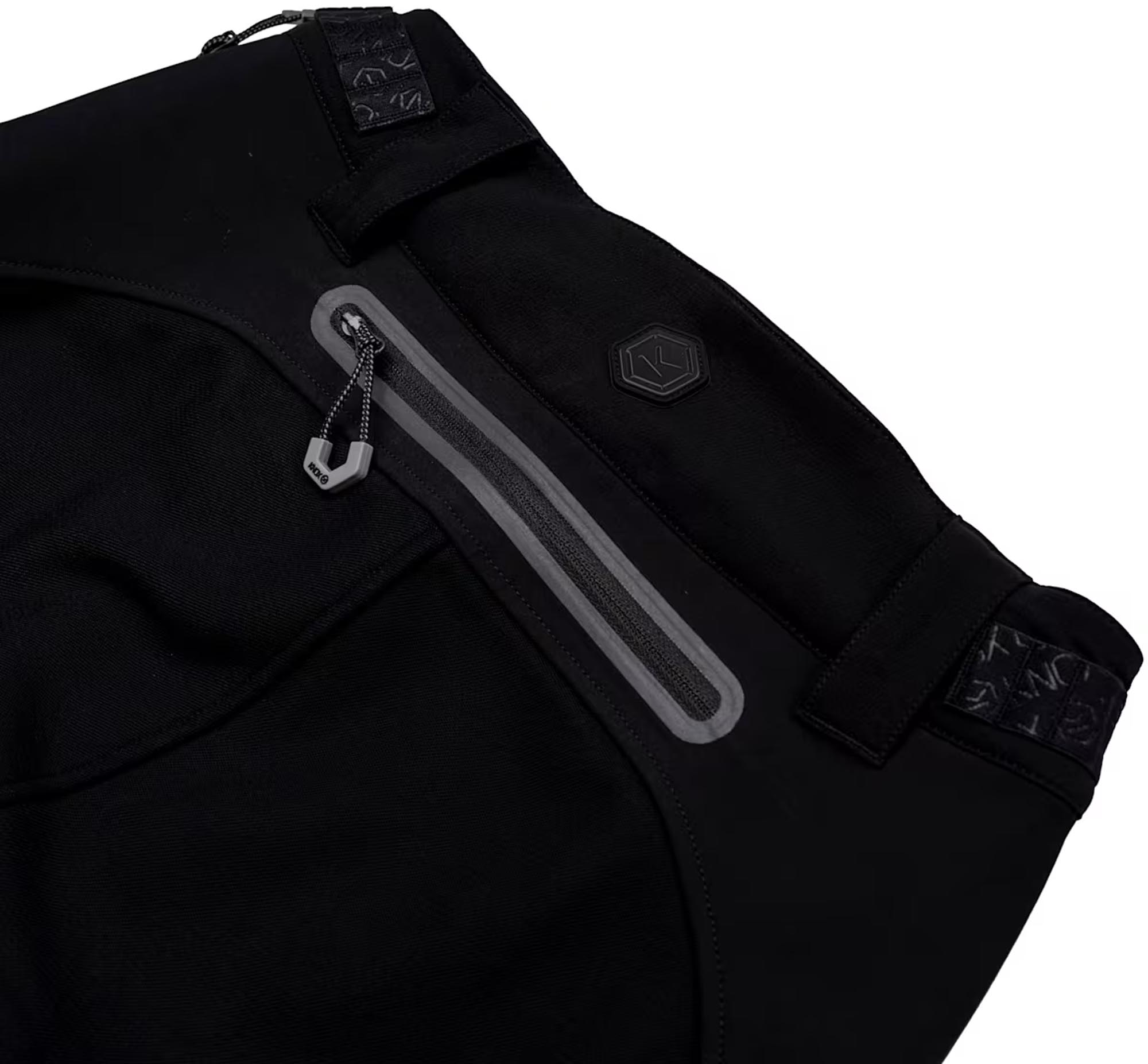 Side view of Knox Urbane Pro Move Motorcycle Textile Pants, black, Size 3XL for Men