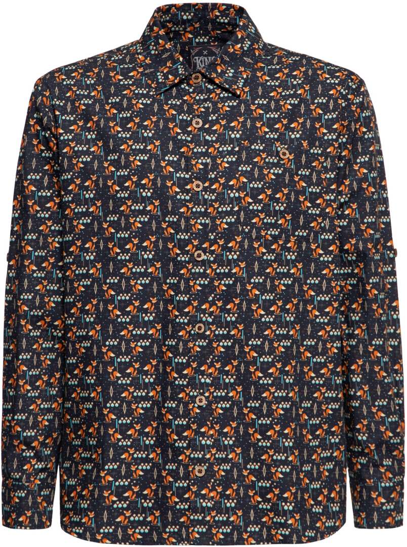 King Kerosin Foxy Shirt, Black, Size S For Men