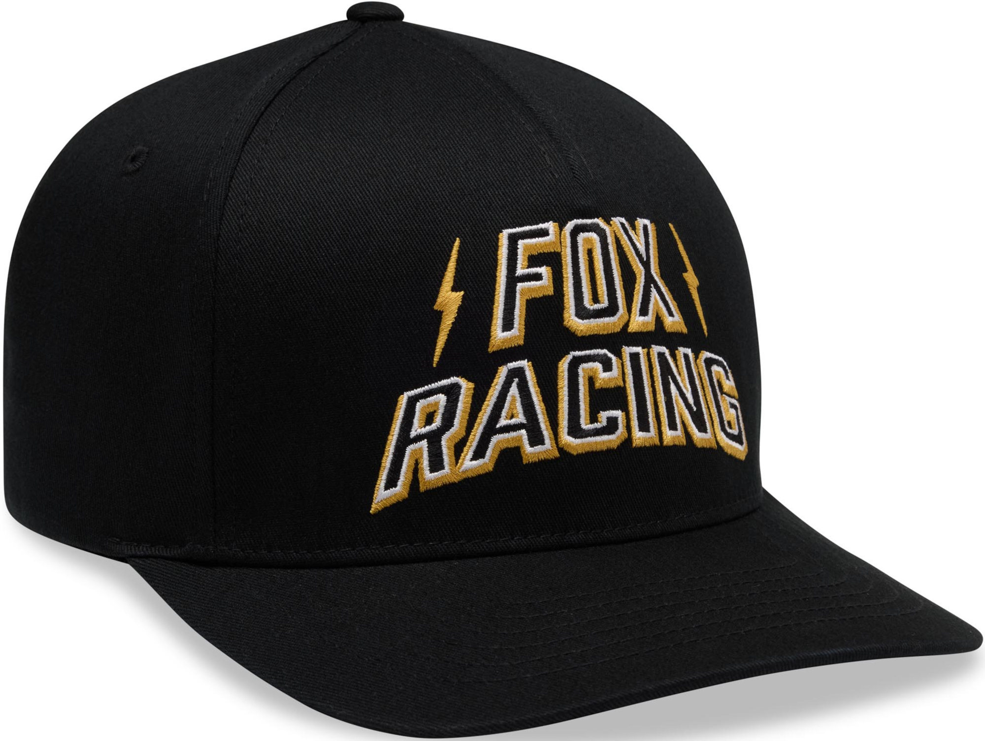 FOX Storm Flexfit Cap, black-yellow, Size L XL for Men