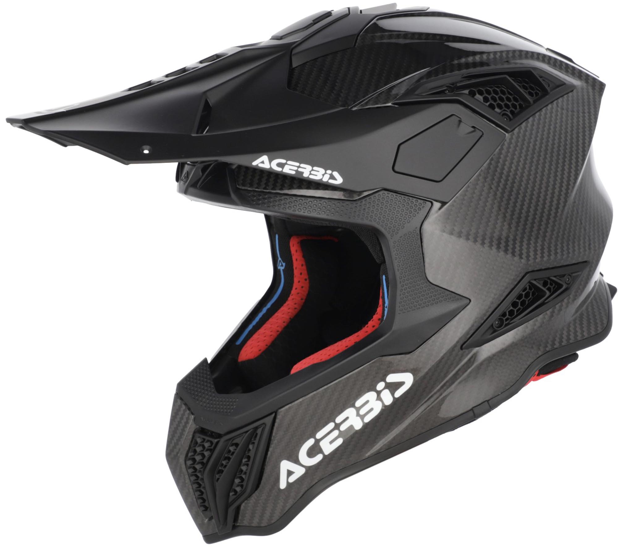 Acerbis Airstrike FIM Racing 2 Carbon Motocross Helmet, black, Size S for Men