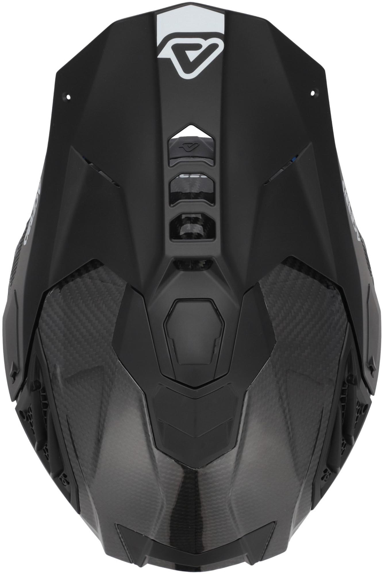 Side view of Acerbis Airstrike FIM Racing 2 Carbon Motocross Helmet, black, Size S for Men