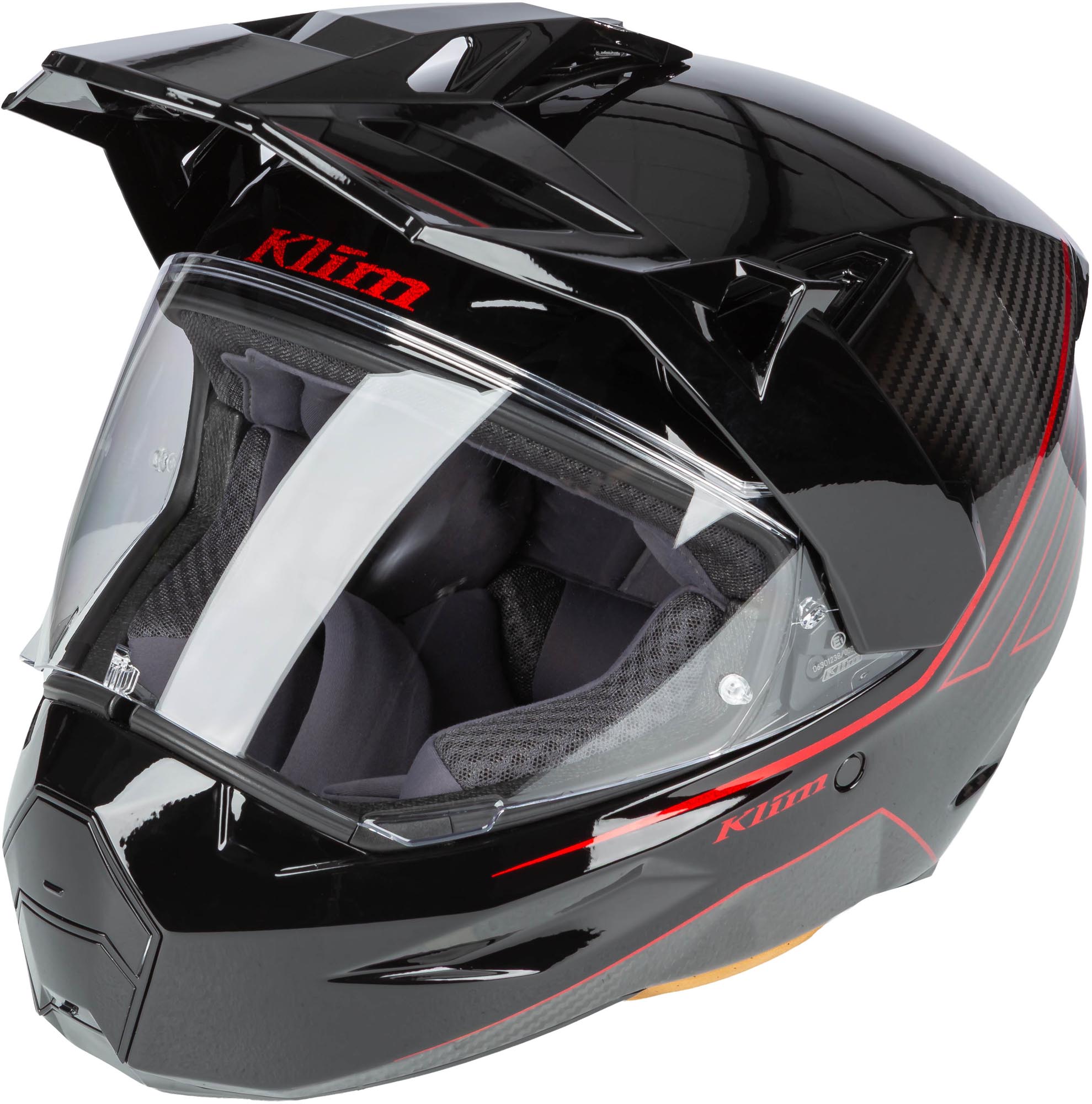 Klim X1 Alpha Graphic Carbon Enduro Helmet, black-red, Size 3XL for Men-image-957556642
